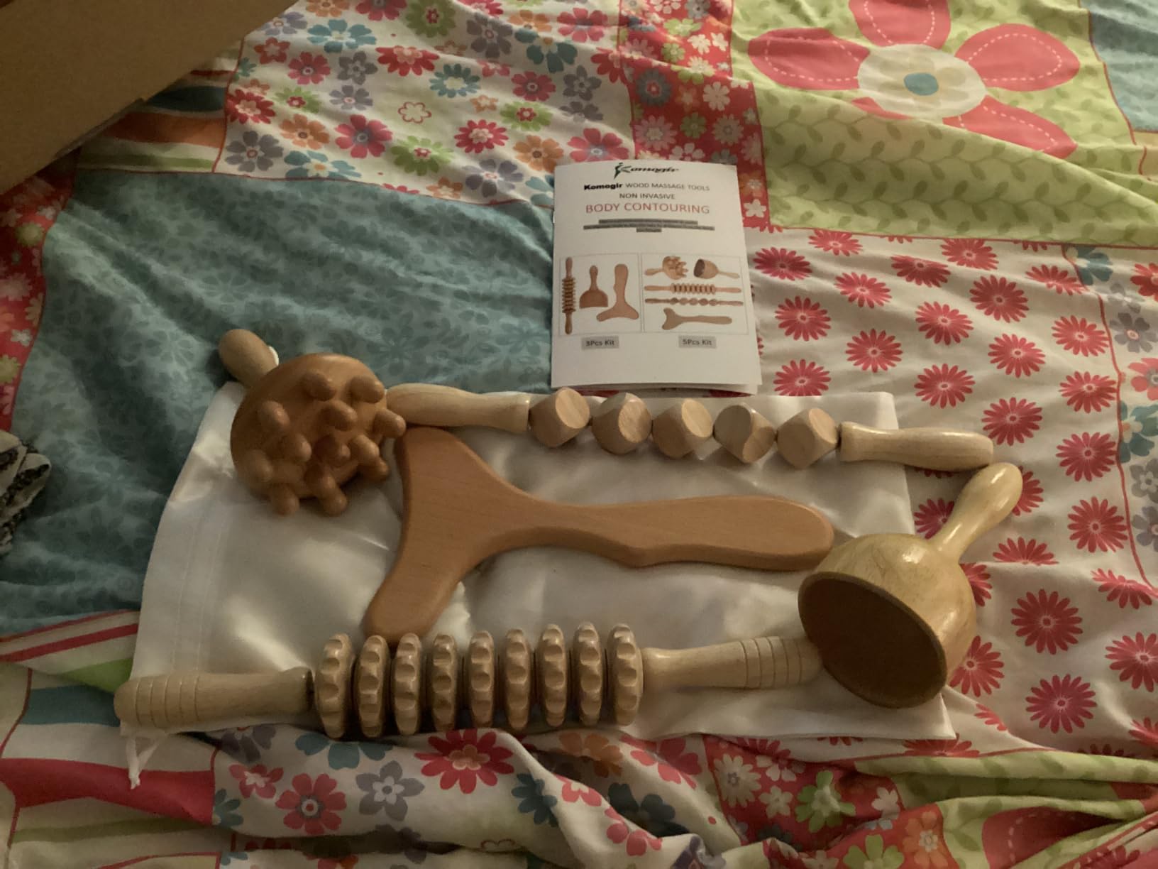 Komogir Wood Therapy Massage Tools 5-in-1 Lymphatic Drainage Massager Maderoterapia Kit Wooden Massager Body Sculpting Tools for Muscle Pain Relief, Anti-Cellulite, Body Contouring and Shaping customer photo 1