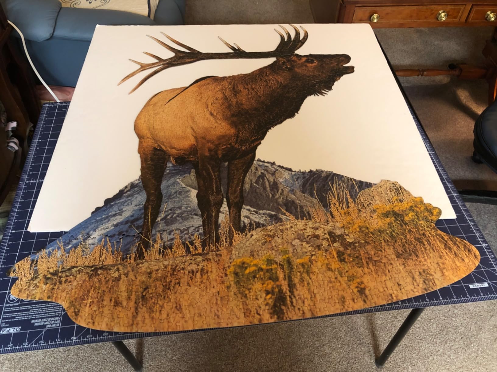Madd Capp Puzzles - I AM ELK - 1000 Pieces - Animal Shaped Jigsaw Puzzle, Multi customer photo 2