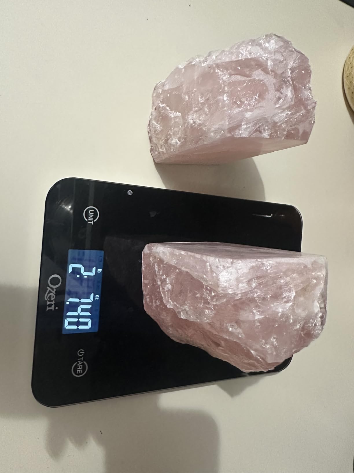 Rose Quartz Bookends Pink Crystal customer photo 2