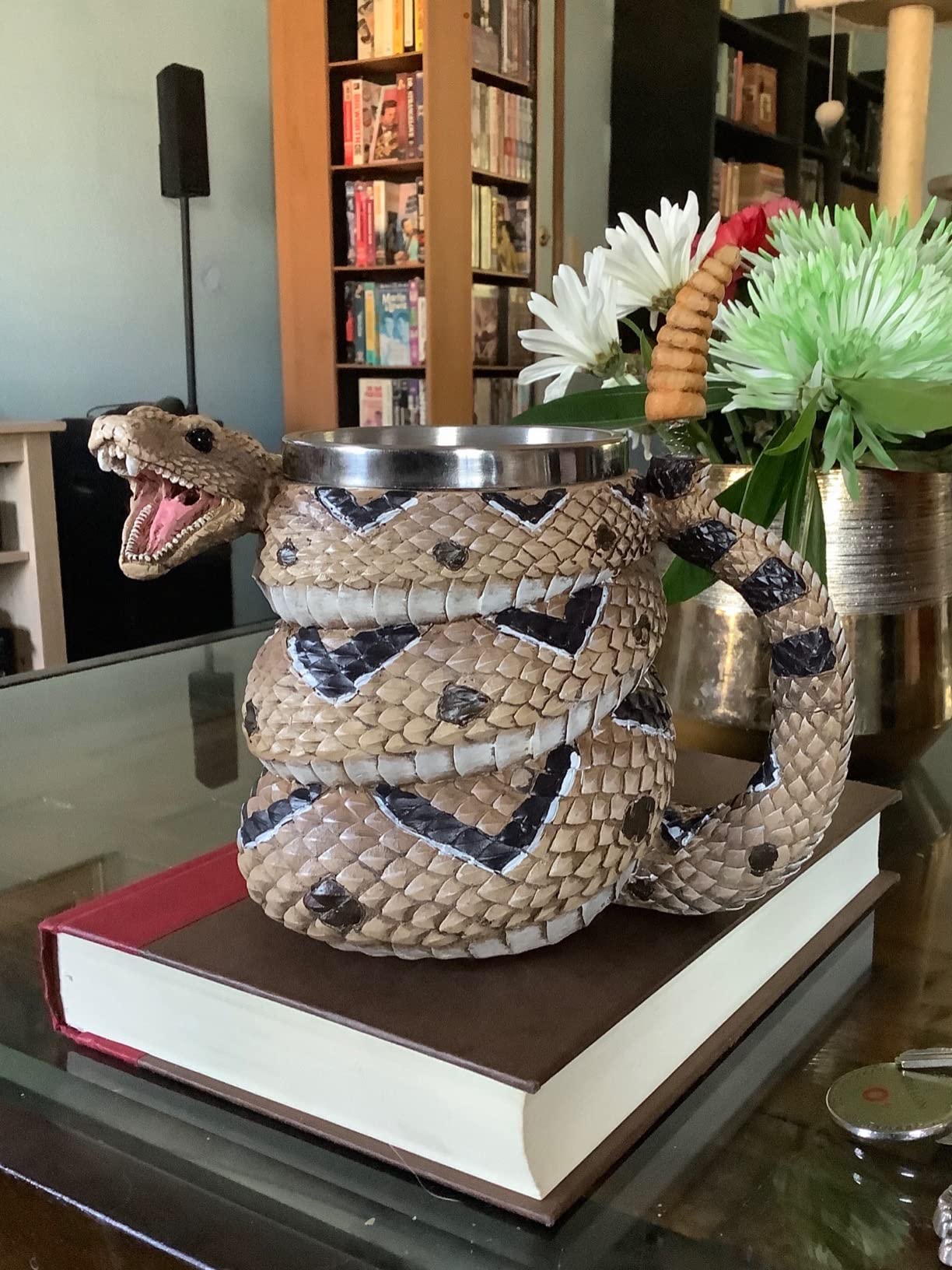 SUMMIT COLLECTION Rattlesnake Coffee Mug Cup 16 fl oz Diamondback Rattler Beer Tankard customer photo 1