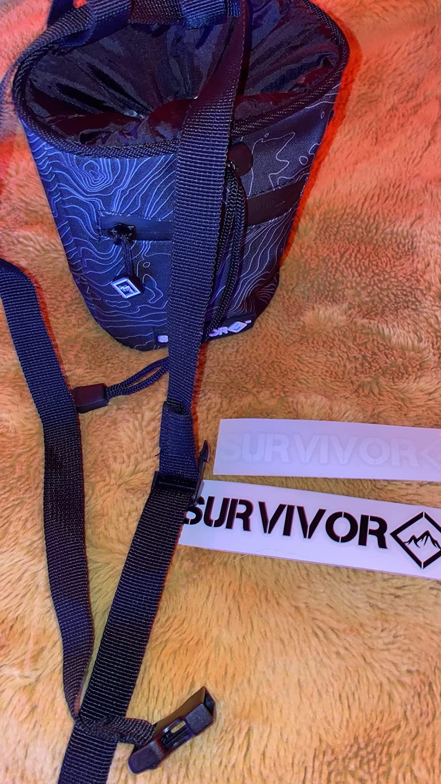 SURVIVOR Chalk Bag for Rock Climbing, Bouldering, Weightlifting, and More customer photo 1