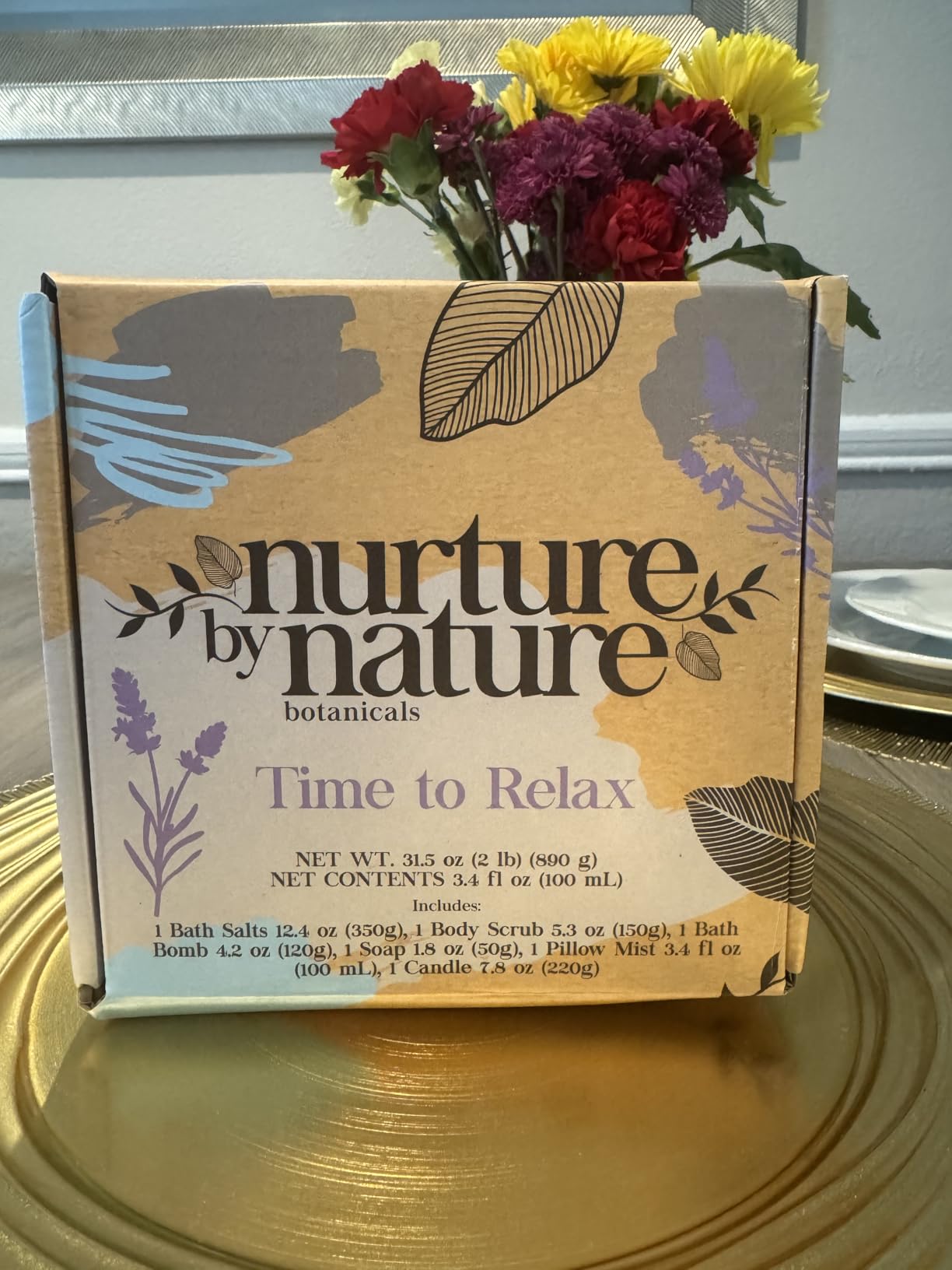 Nurture by Nature Spa Gift Baskets for Women - at Home Spa Kit, Bath Set customer photo 1