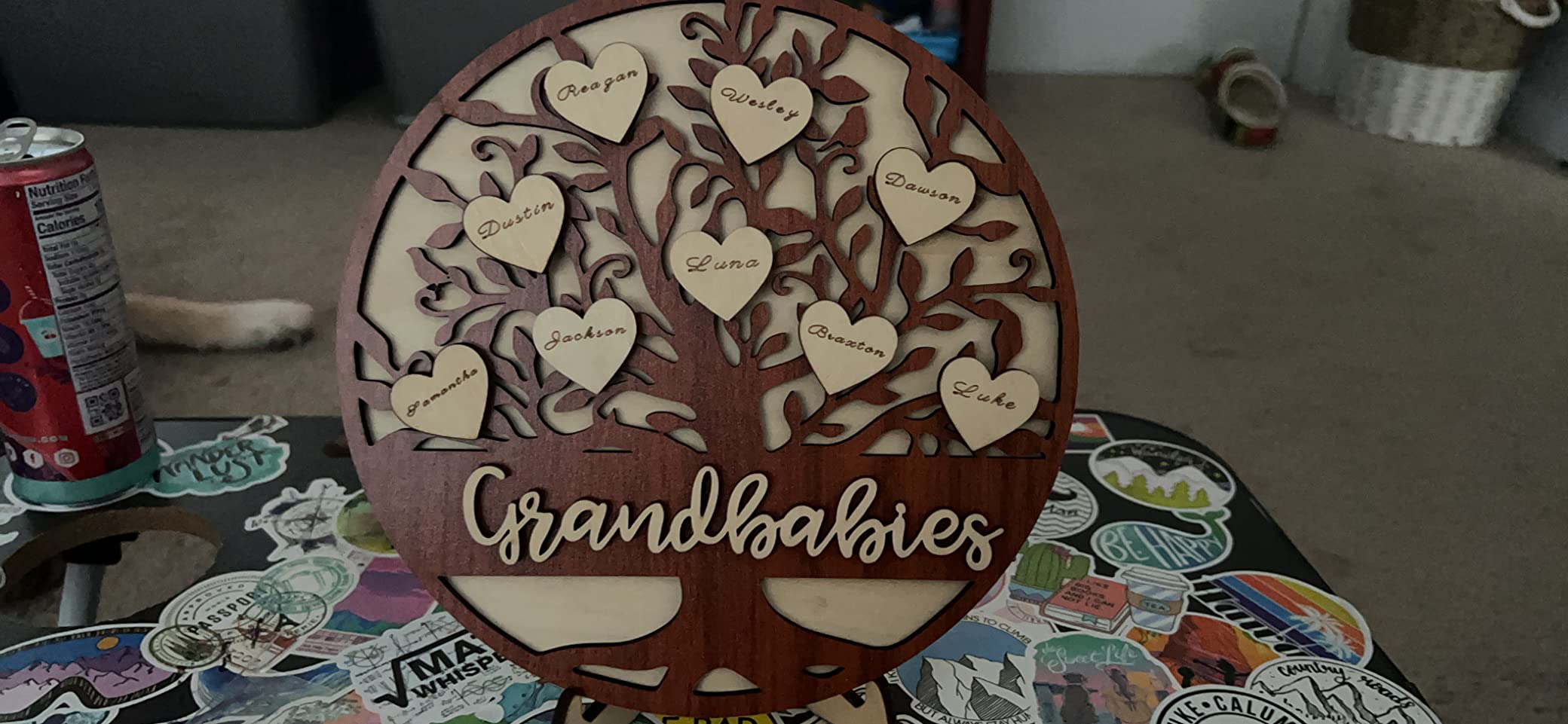 Custom Names Family Tree Frame, Family Tree Gift, Personalised Family Tree, Gifts for Grandparents, Gifts for Mum, Living Room Decor customer photo 1
