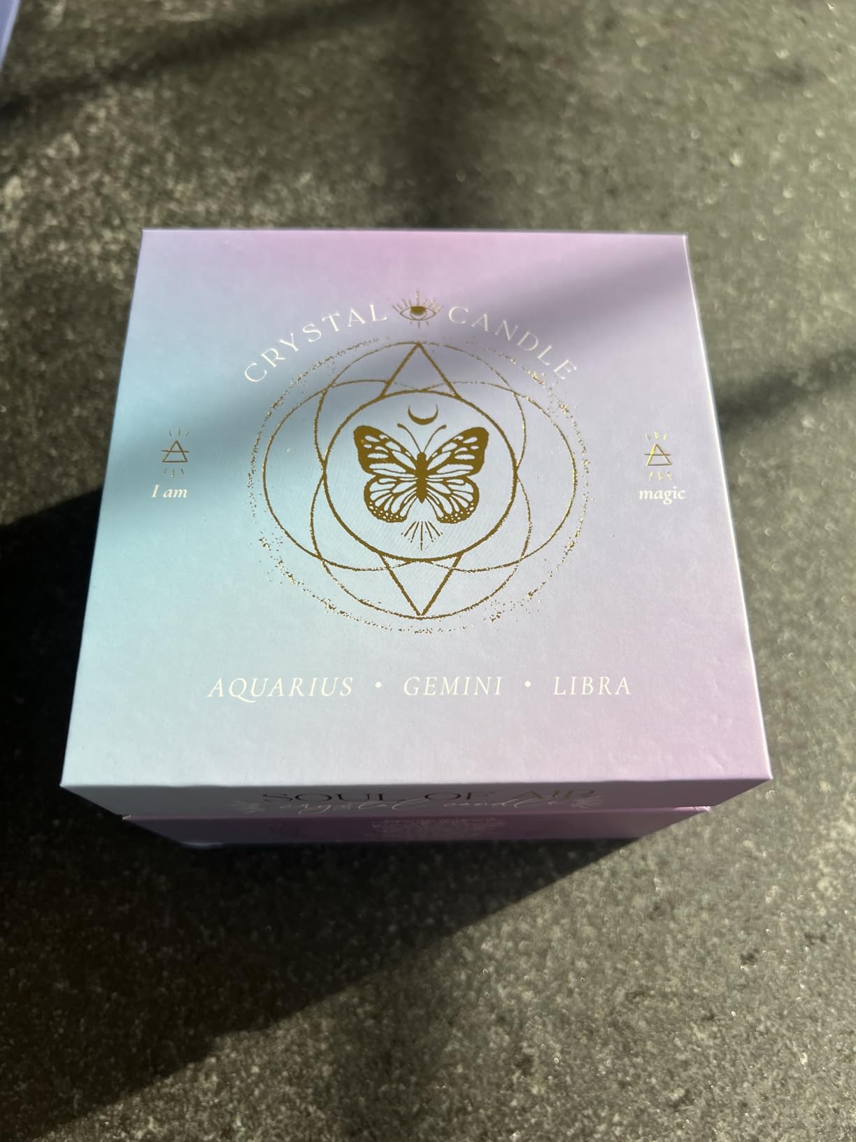 Aquarius, Gemini, Libra Gifts for Women, Wood Wick Crystal Soy Candle customer photo 1