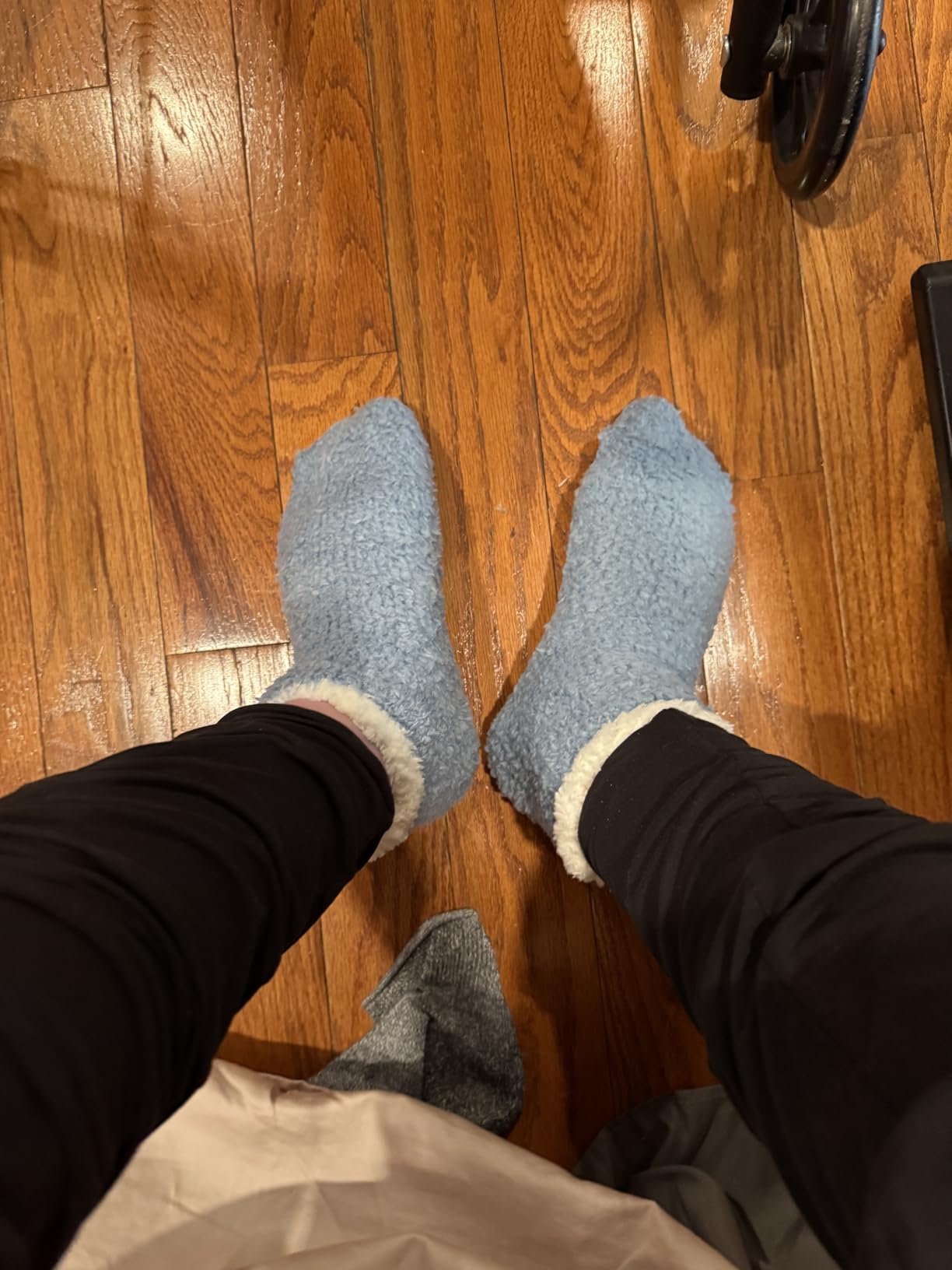 Fuzzy Socks with Grips Plush Sleep Cozy Winter Soft Hospital Fluffy Socks for Womens Mens Gifts customer photo 1