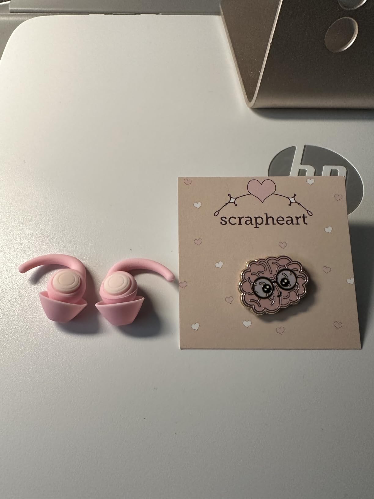 Cute Brain Enamel Pin, Kawaii Neurology Lapel Pin for Nurses & Students, Neuroscience Gift customer photo 2