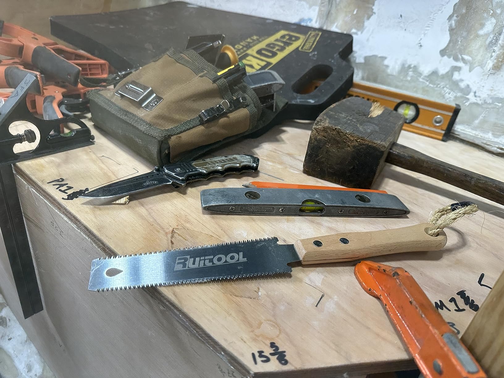RUITOOL Japanese Hand Saw 6 Inch Double Edge Ryoba Pull Saw for Flush Cuts | Flexible SK5 Blade, 14/17 Tpi Double-Edge Teeth, Beech Handle Wood Saw, Woodworking Tools for Hardwood, Softwood, Finish Cuts customer photo 1