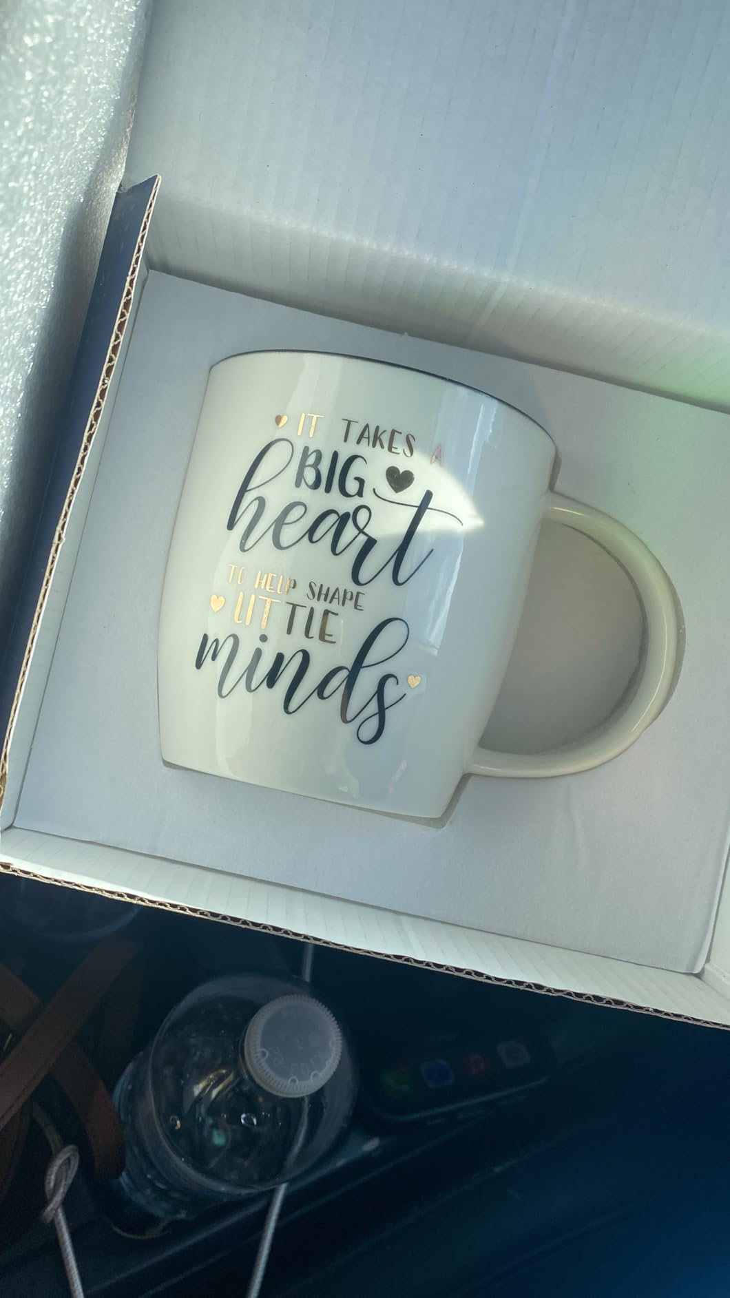 ELEGANTPARK Teacher Gifts for Women 13oz Teacher Coffee Mug | White ceramic teacher cup for preschool, kindergarten, teacher appreciation week, end of the year, retirement and thank you gifts customer photo 1