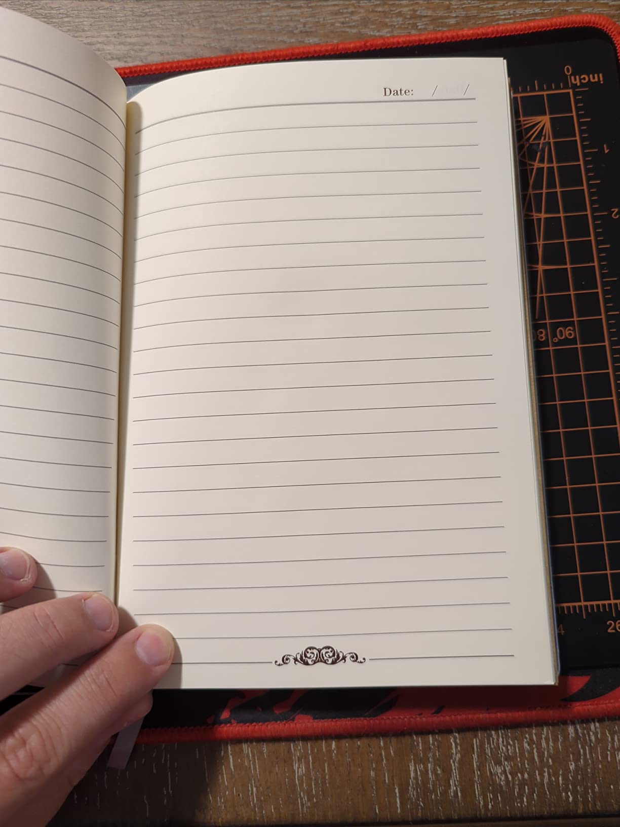 DND Notebook / Journal, Unique 200 Page Book with 3D Bronze Dragon Embossed Faux Leather Cover with Pen - Ideal for Dungeons & Dragons / D&D customer photo 1