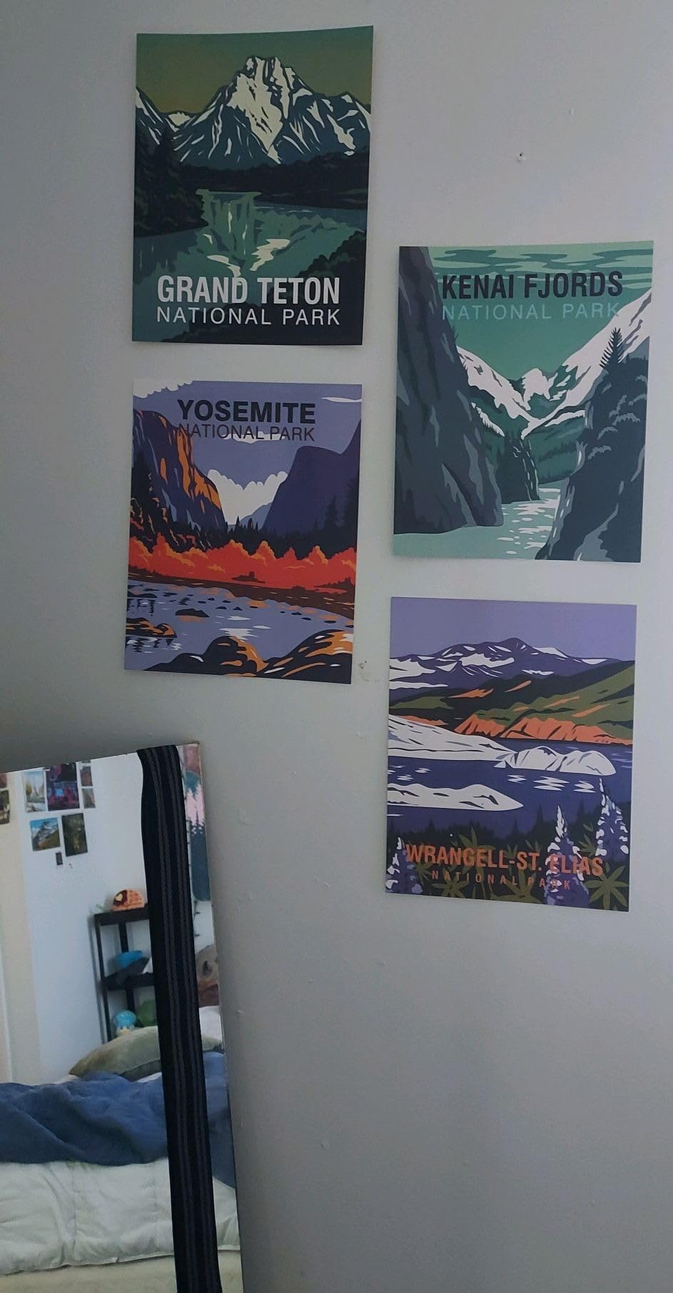 Gersoniel 16 Pcs National Park Posters Nature Art Wall Print, Vintage Style | National Park Decor, Vintage Travel Scenery Wall Decor for Living Room, Classroom Bedroom, Bathroom customer photo 2