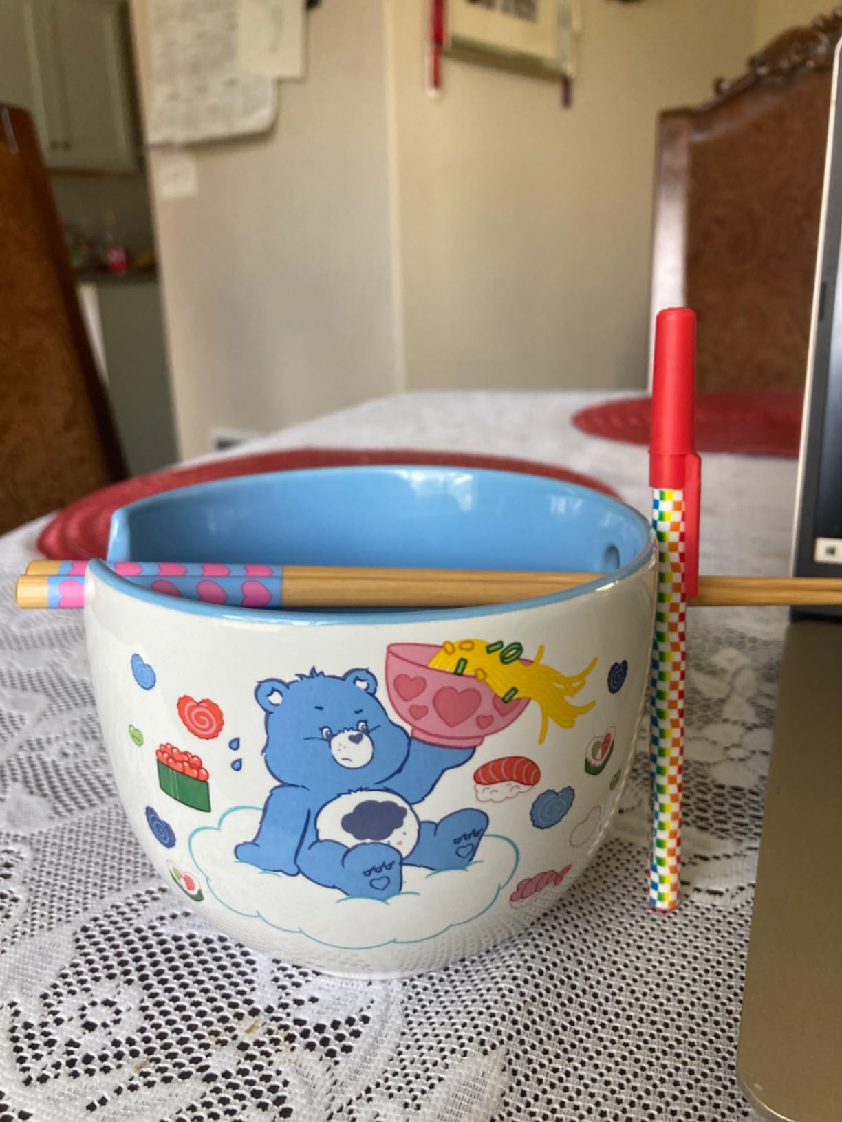 Silver Buffalo Pokemon Pokeball, Ramen Bowl with Chopsticks, 20oz customer photo 2