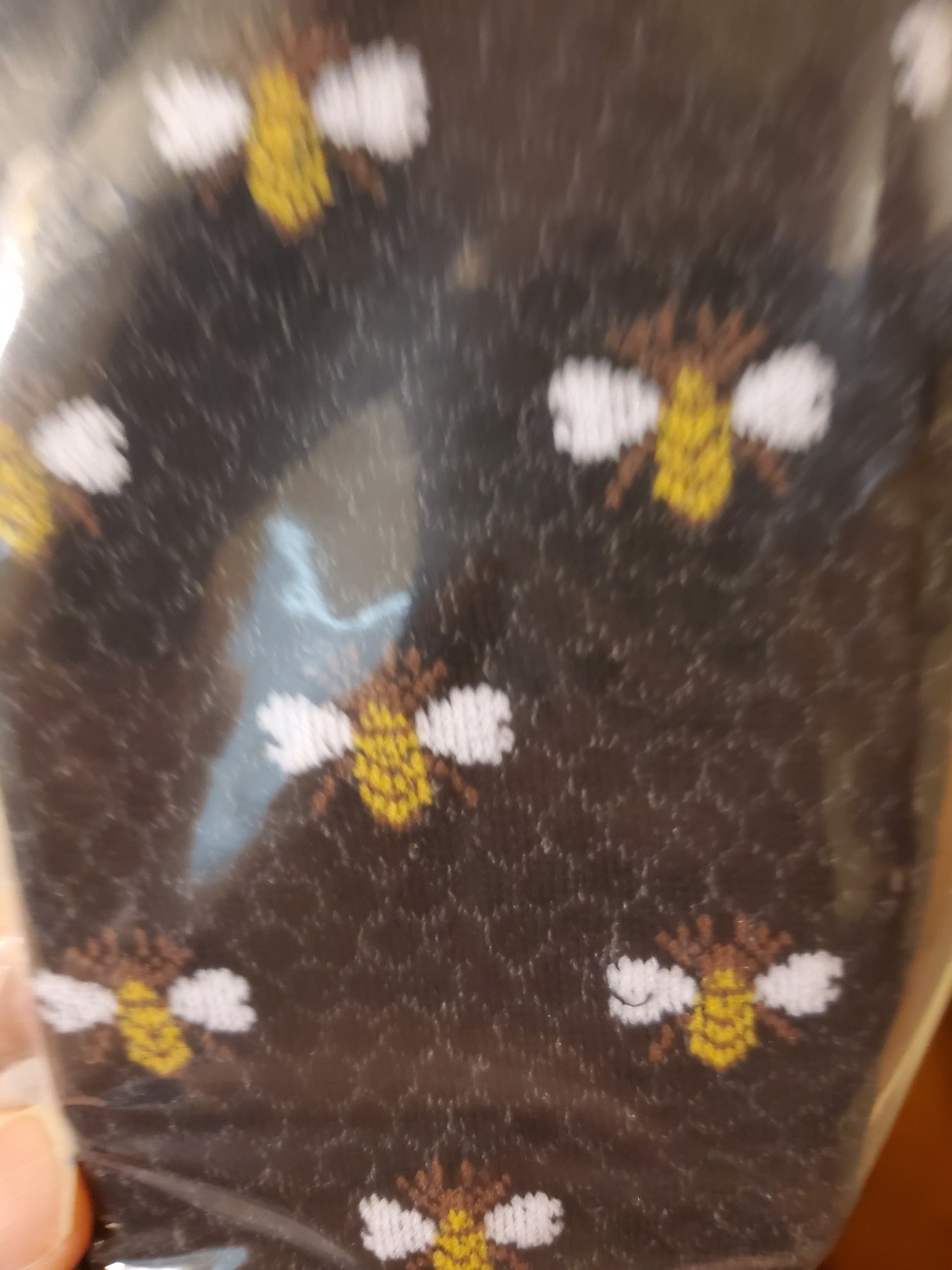 MeMoi Honey Bee Rayan Blend Crew Socks customer photo 1