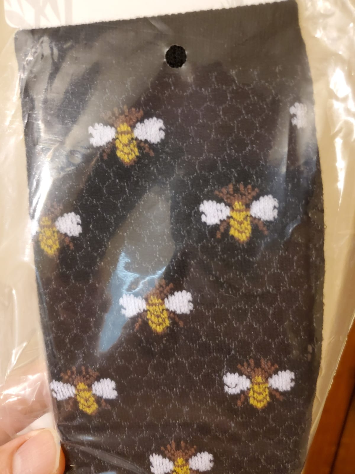 MeMoi Honey Bee Rayan Blend Crew Socks customer photo 2