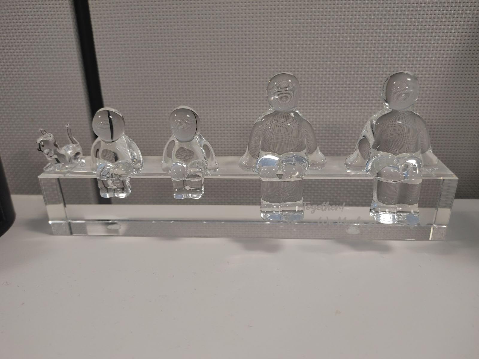 Ornalrist Crystal 15th Anniversary Wedding Gifts - Family Figurine Set customer photo 2