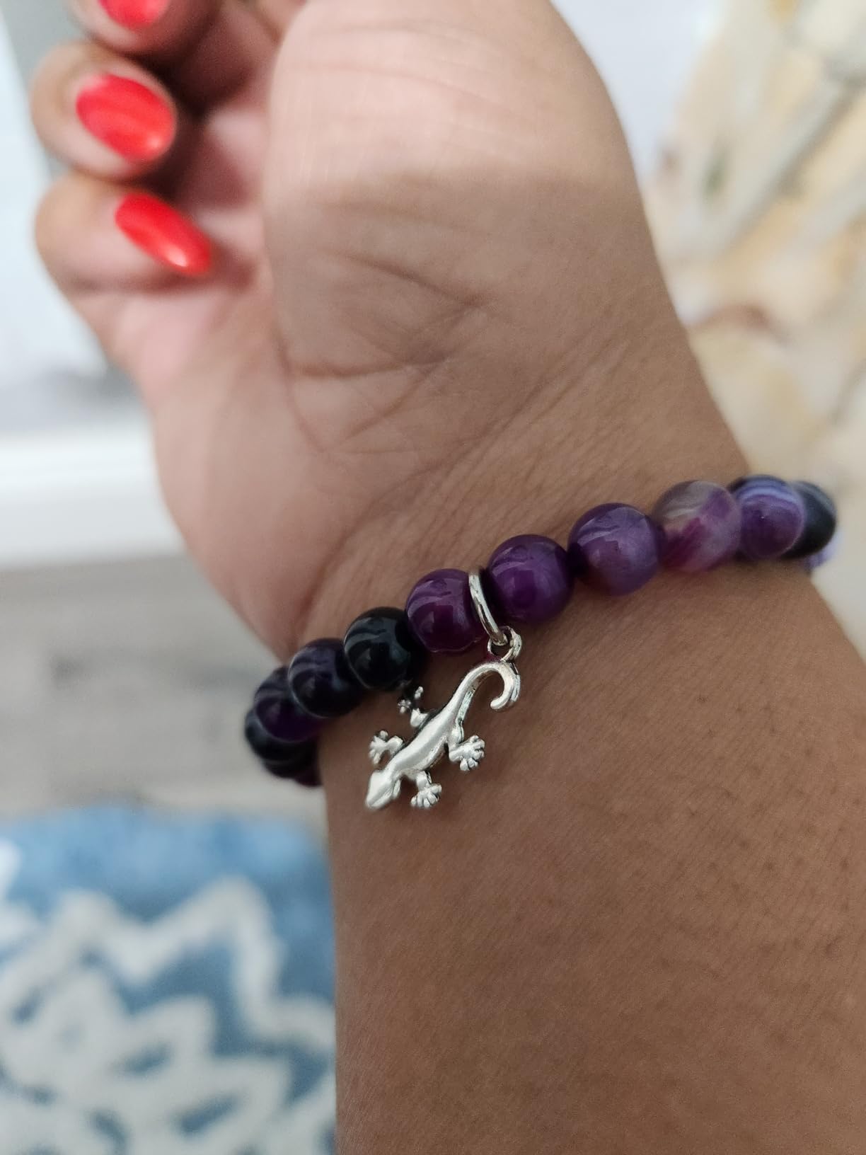 Lizard Spirit Animal Jewelry - Lizard Charm Bracelets, Meaningful Animal Gifts customer photo 1