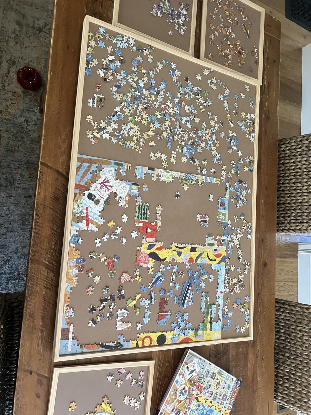 ALL4JIG 1500 Piece Rotating Puzzle Board with 4 Drawer Portable Wooden Jigsaw Puzzle Table for Adults customer photo 1