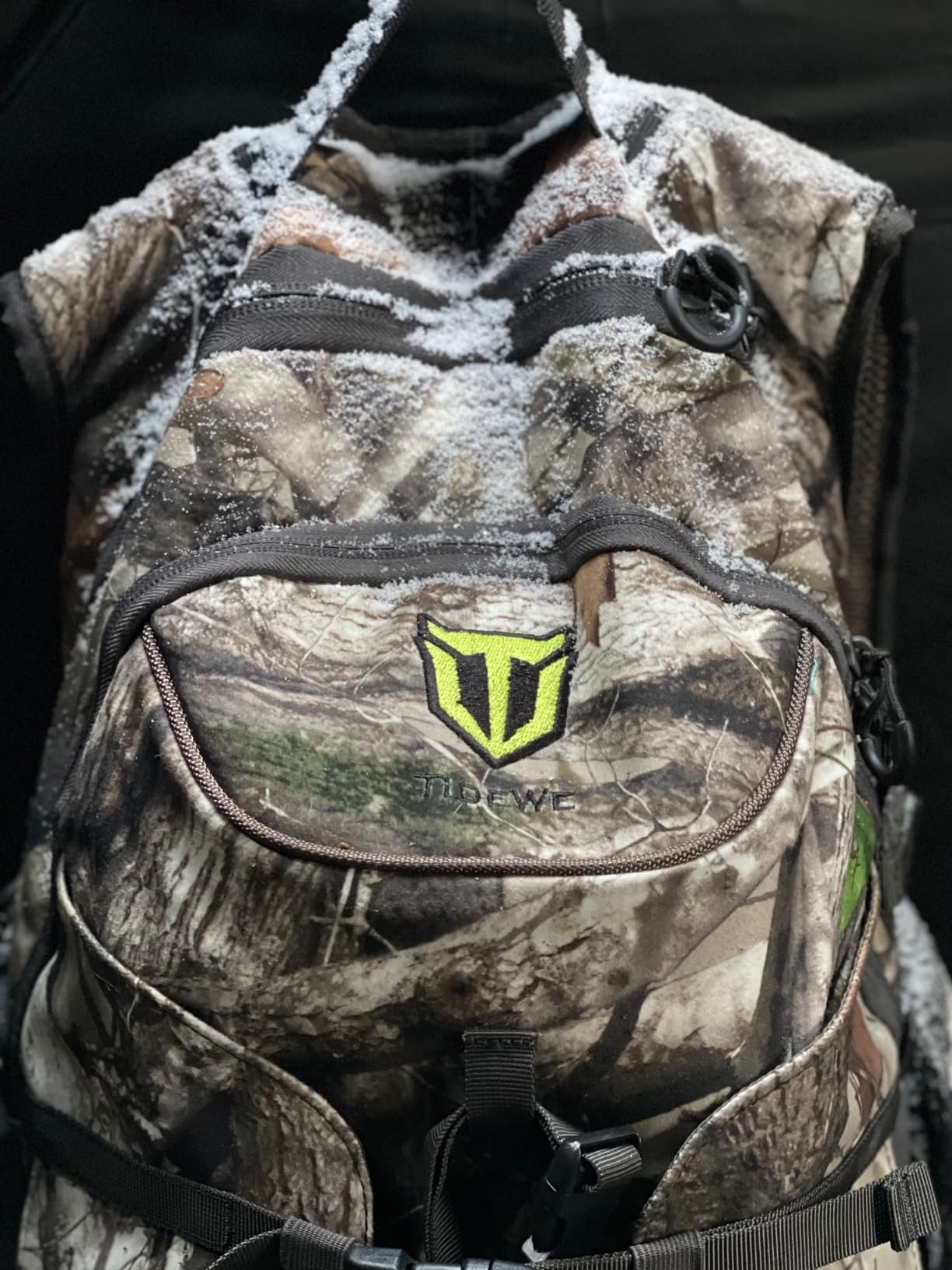 TIDEWE Hunting Backpack, Waterproof Camo Hunting Pack with Rain Cover, Long-Lasting Large Capacity Hunting Day Pack for Rifle Bow Gun (Next Camo G2) customer photo 2