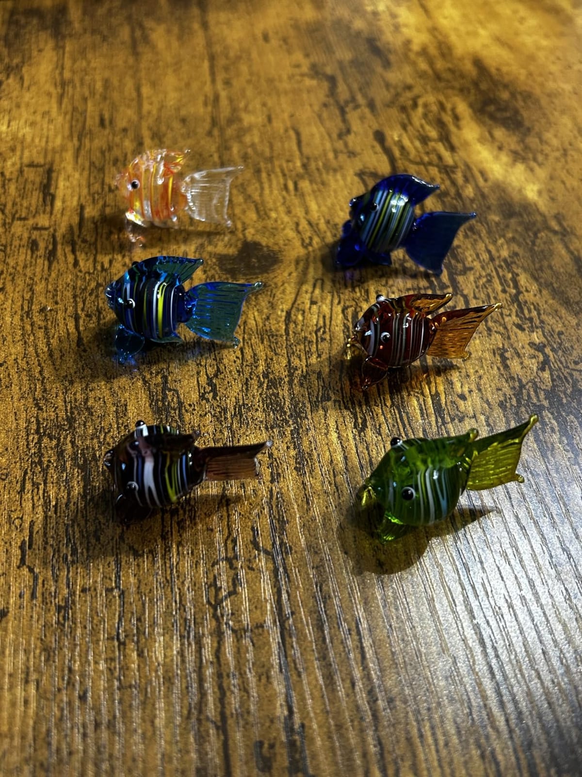 6pcs 1.5'' Mini Blown Glass Mandarin Ducks Figurines Collectible, Colorful | Handmade, Art Glass Animal Miniature Collections, Home Garden Decorations, Unique Decorative Birthday Gift customer photo 2