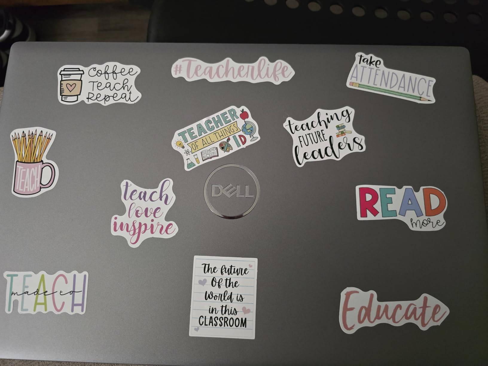 Teacher Stickers 50 Pcs Vinyl Waterproof customer photo 2