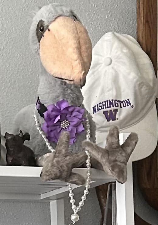 Shoebill Stuffed Animals - Cute 15inch Gray Shoebill Plush Toys, Real Shoebill Plushie Toy Home Decoration, Unique Plush Gift Collection for Kids customer photo 1