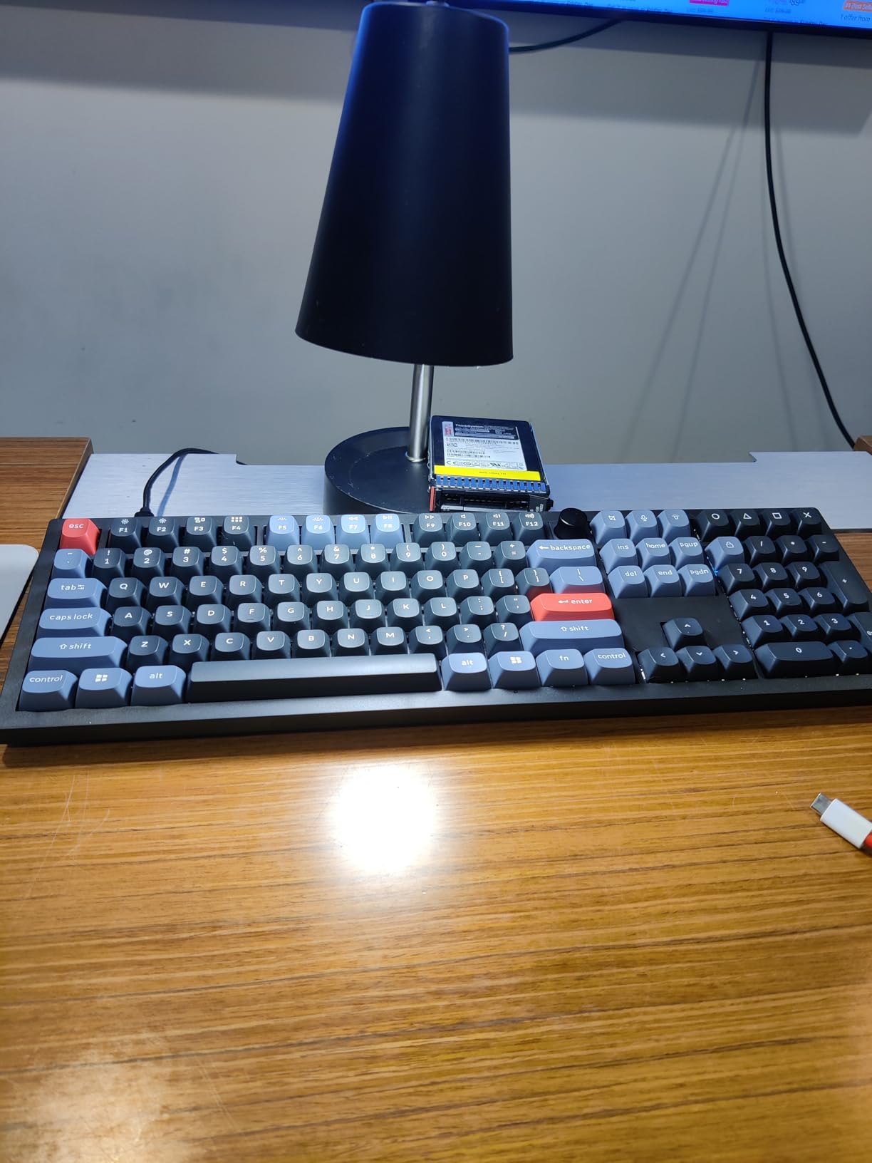 Keychron V6 Wired Custom Mechanical Keyboard Knob Version, Full-size QMK/VIA Programmable Macro with Hot-swappable Keychron K Pro Brown Switch Compatible with Mac Windows Linux Black customer photo 1