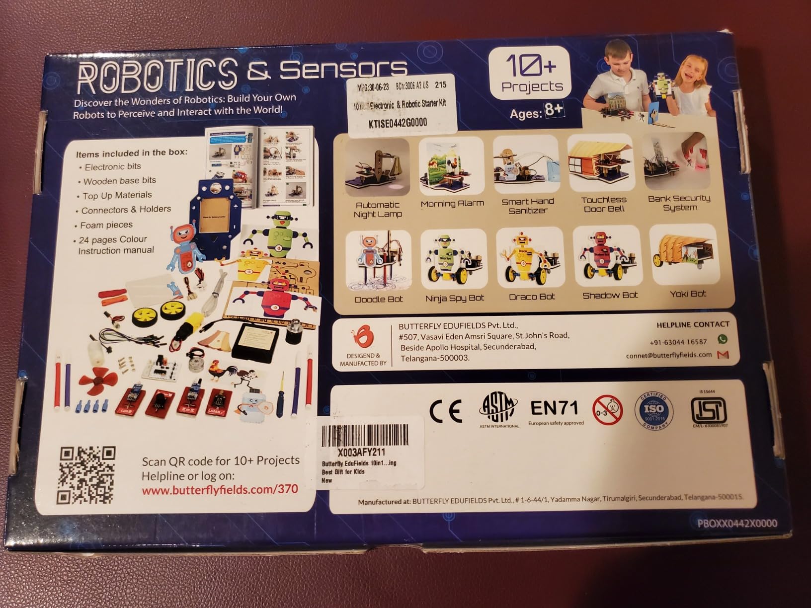 Butterfly EduFields 10-in-1 STEM Robotics Kit for Kids Ages 8-14 | Electronics & Engineering Science Kit with Circuit Board Projects | Educational Robot Building Kit customer photo 2