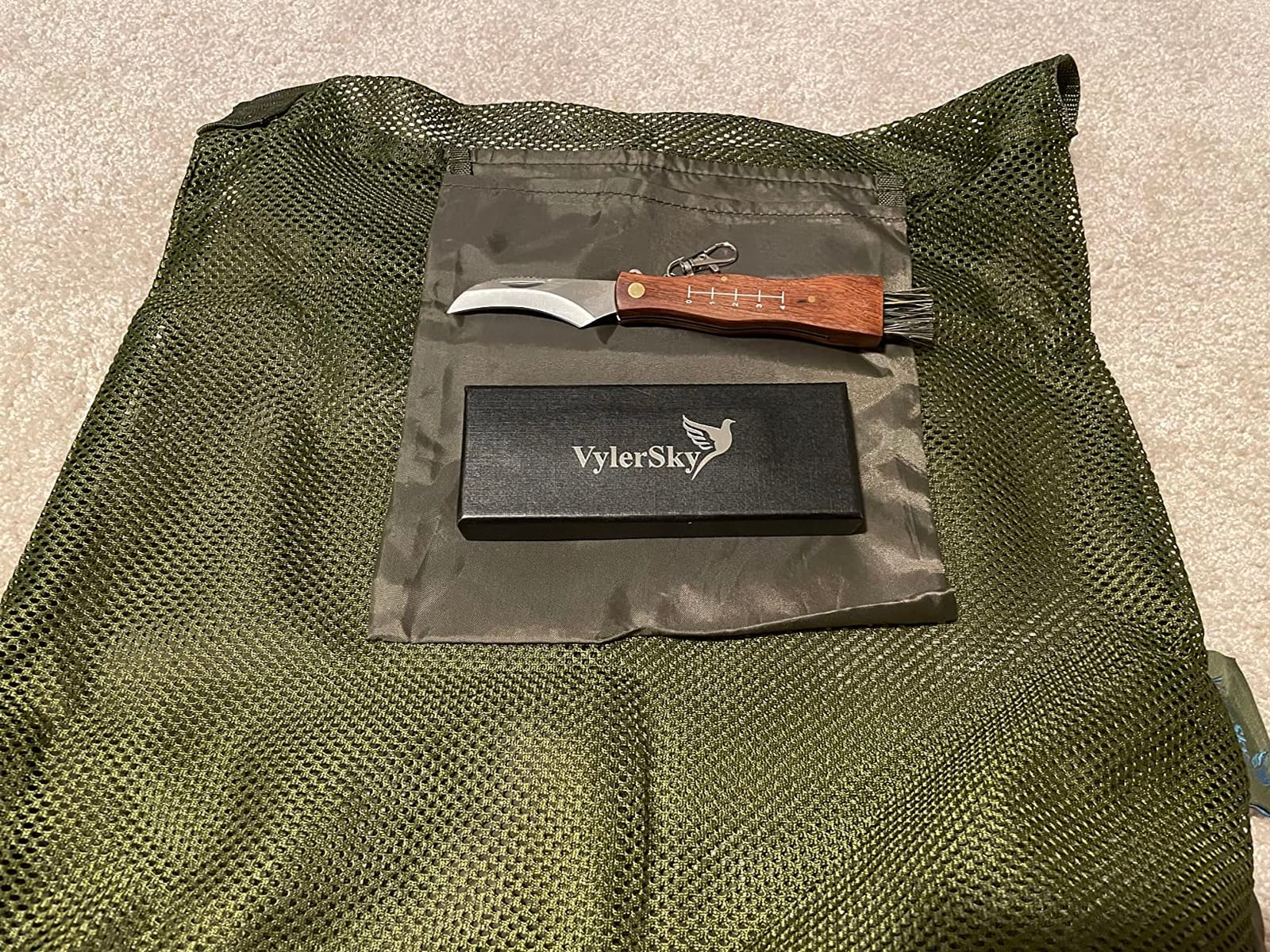 Foraging Bag - Mushroom Foraging Kit with Bag and Knife, Great for Mushroom Decor Lovers customer photo 2