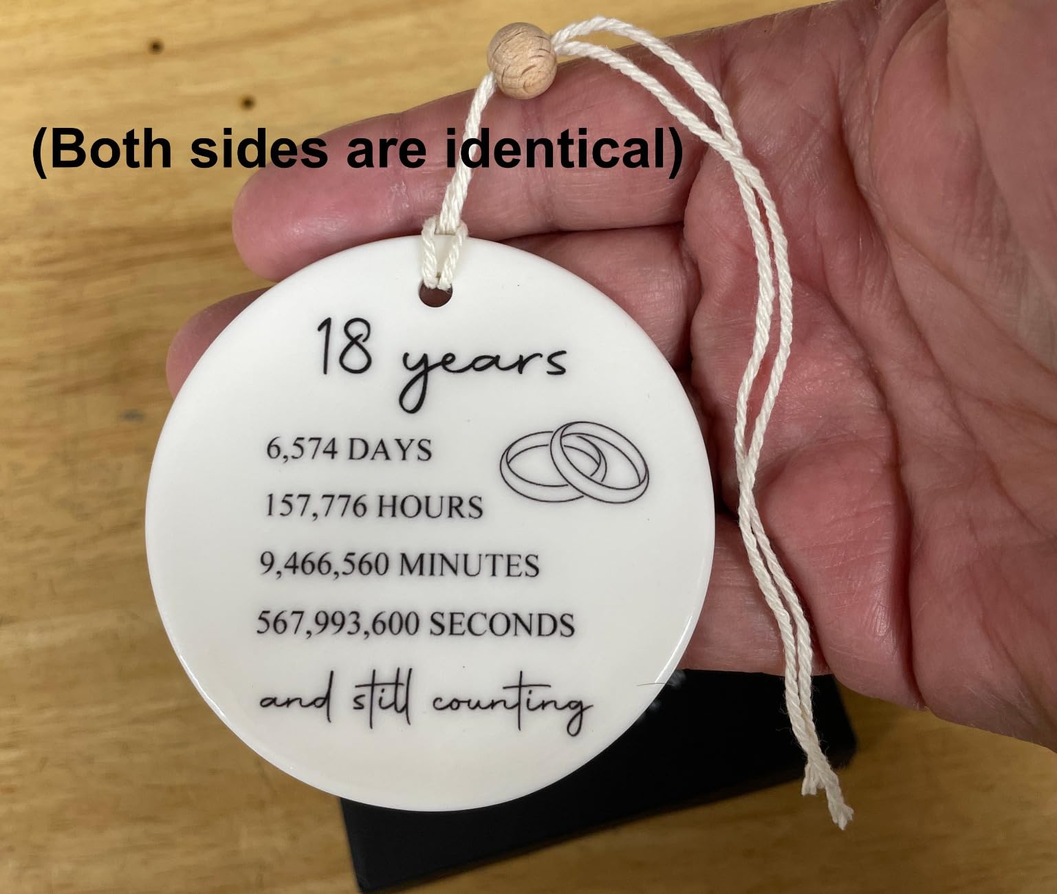 20th Anniversary Platinum Gifts for Her or Him, 20 Year Wedding for Wife or Husband, China Anniversary Marriage Presents for Couple customer photo 2
