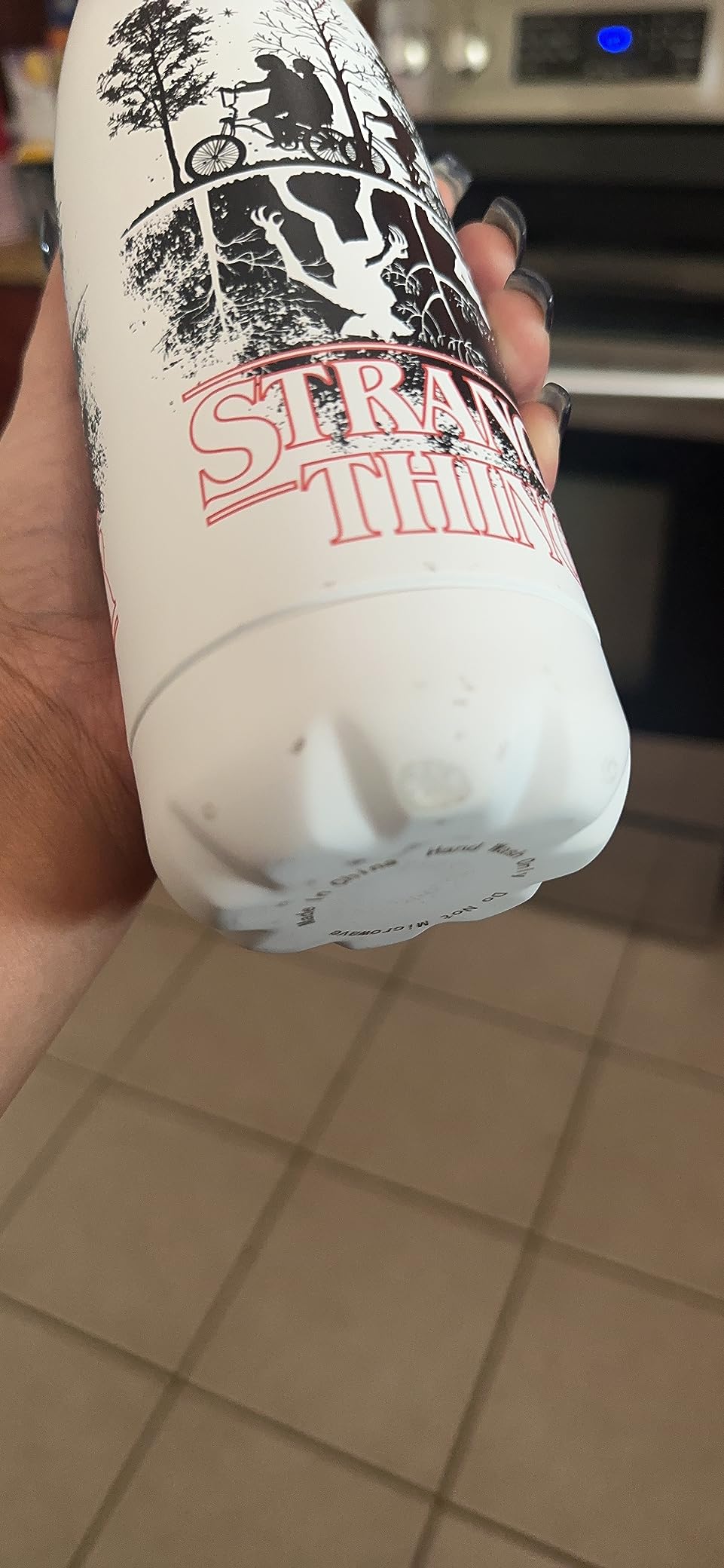 Netflix Stranger Things Upside Down 17 oz Stainless Steel Bottle, Multicolor customer photo 2