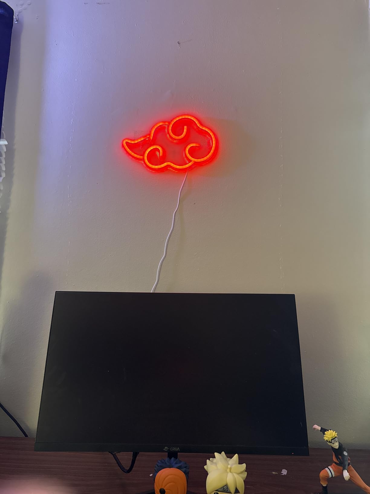 Anime Neon Sign, LED Red Cloud Neon Signs for Wall Decor, Dimmable Gaming Neon Sign Wall Signs USB Night Neon Light for Bedroom Game Room Man Cave Party customer photo 1
