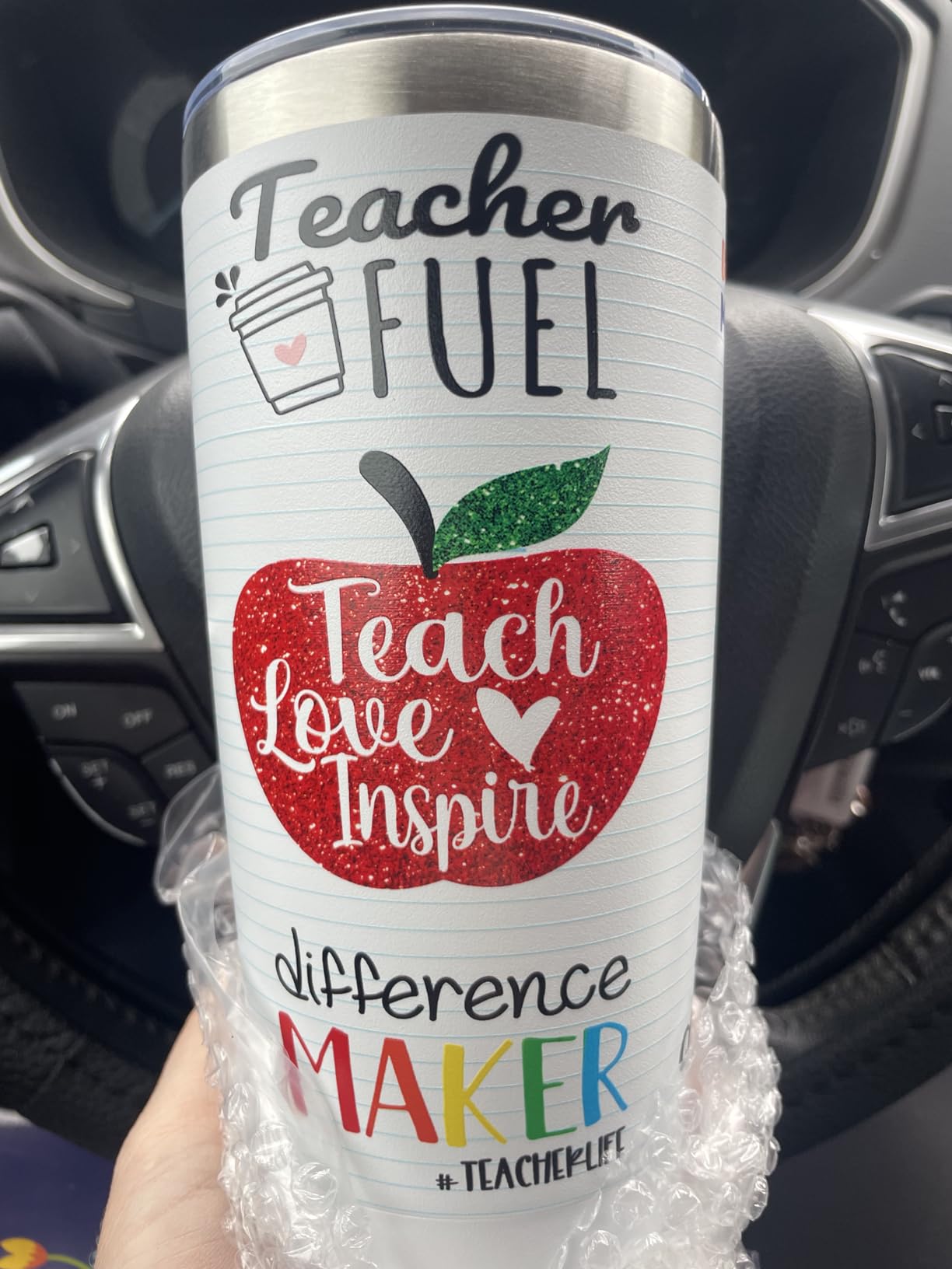 Teacher Gifts 20oz Stainless Steel Tumbler Cup customer photo 1