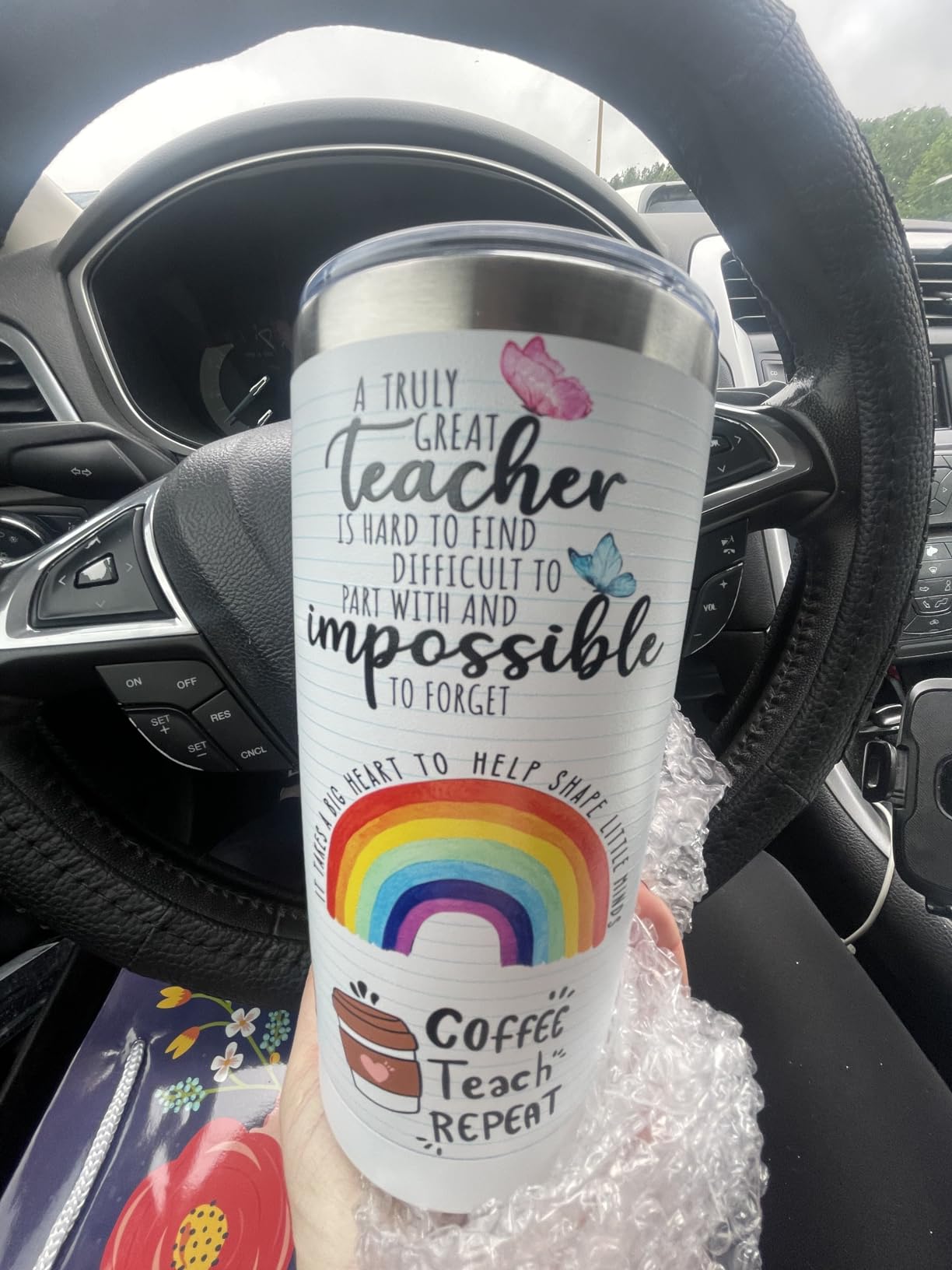 Teacher Gifts, Teacher Appreciation Gifts, Teachers Christmas Birthday Gift from Students, Back to School Gift for Women, 20oz Stainless Steel Tumbler Cup customer photo 2
