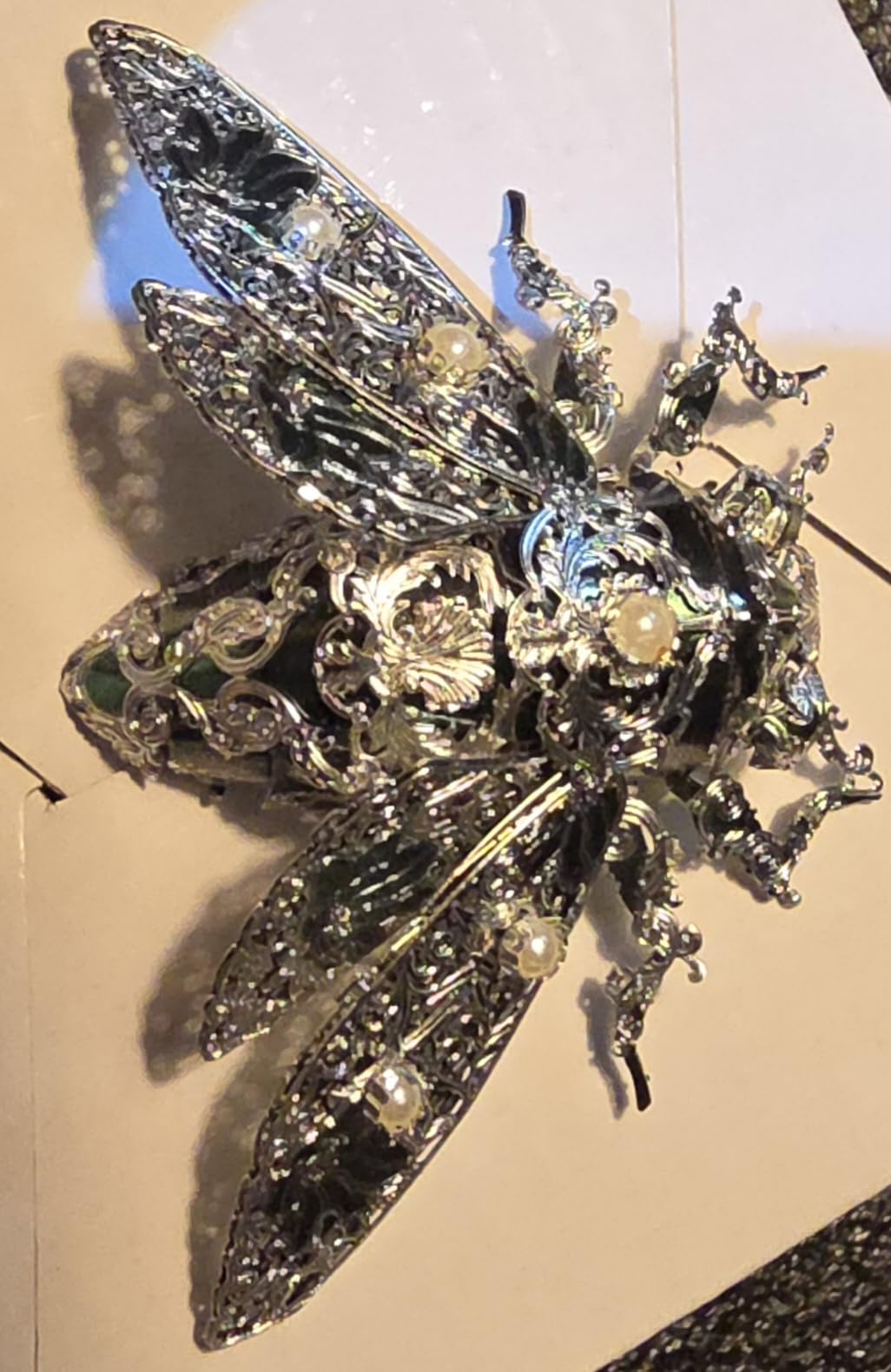 Piececool Metal 3D Puzzles for Adults, Cicada 3D Model Building Kits Insect Themed Animal Fashion Brooch Assembling DIY Crafts Creative Gifts customer photo 2
