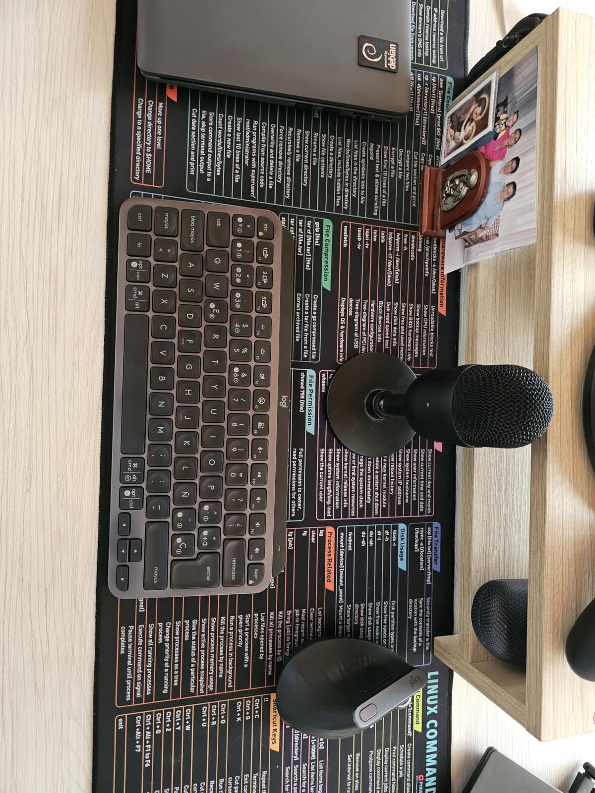 Pixiecube Linux Commands Line Mouse pad - Extended Large Cheat Sheet Mousepad. Shortcuts to Kali/Red Hat/Ubuntu/OpenSUSE/Arch/Debian/Unix Programmer. XXL Non-Slip Gaming Desk mat customer photo 2