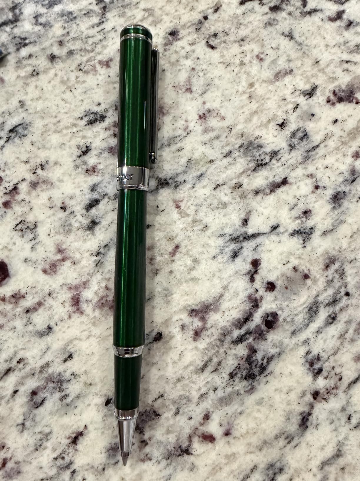 Scriveiner Stainless Steel Rollerball Pen - Stunning Luxury Metal Pen with Silver Chrome Finish, Schmidt Ink Refill, Best Roller Ball Pen Gift Set for Men & Women customer photo 2