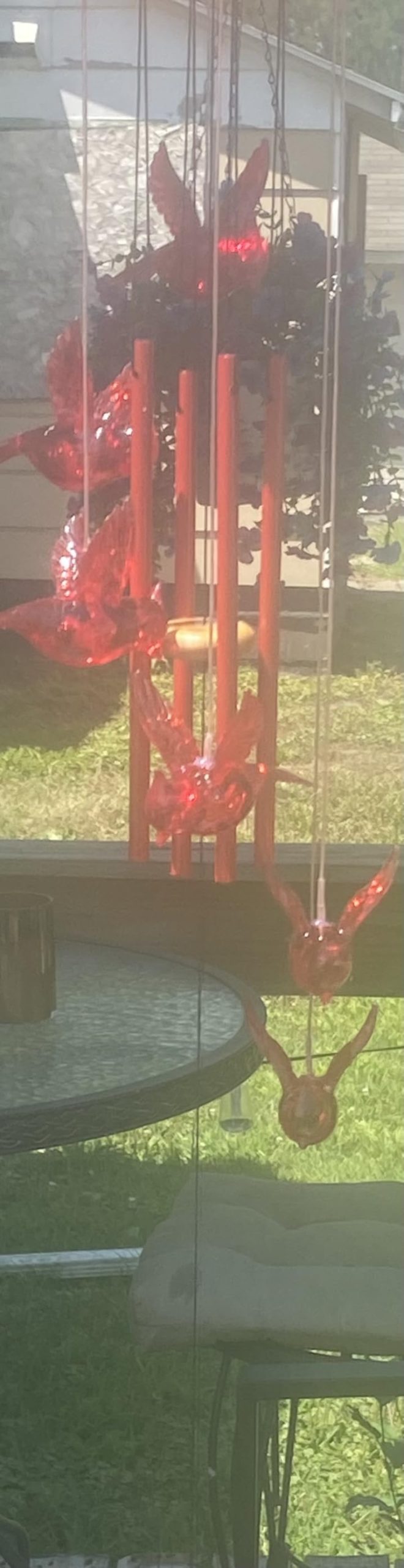 YHmall Solar Wind Chimes for Outside, 35 Inch LED Cardinal Memorial Wind Chimes | Cardinal Windchimes Outdoors Christmas Birthday Gifts for Women Mom Grandma Home Garden Decor customer photo 1
