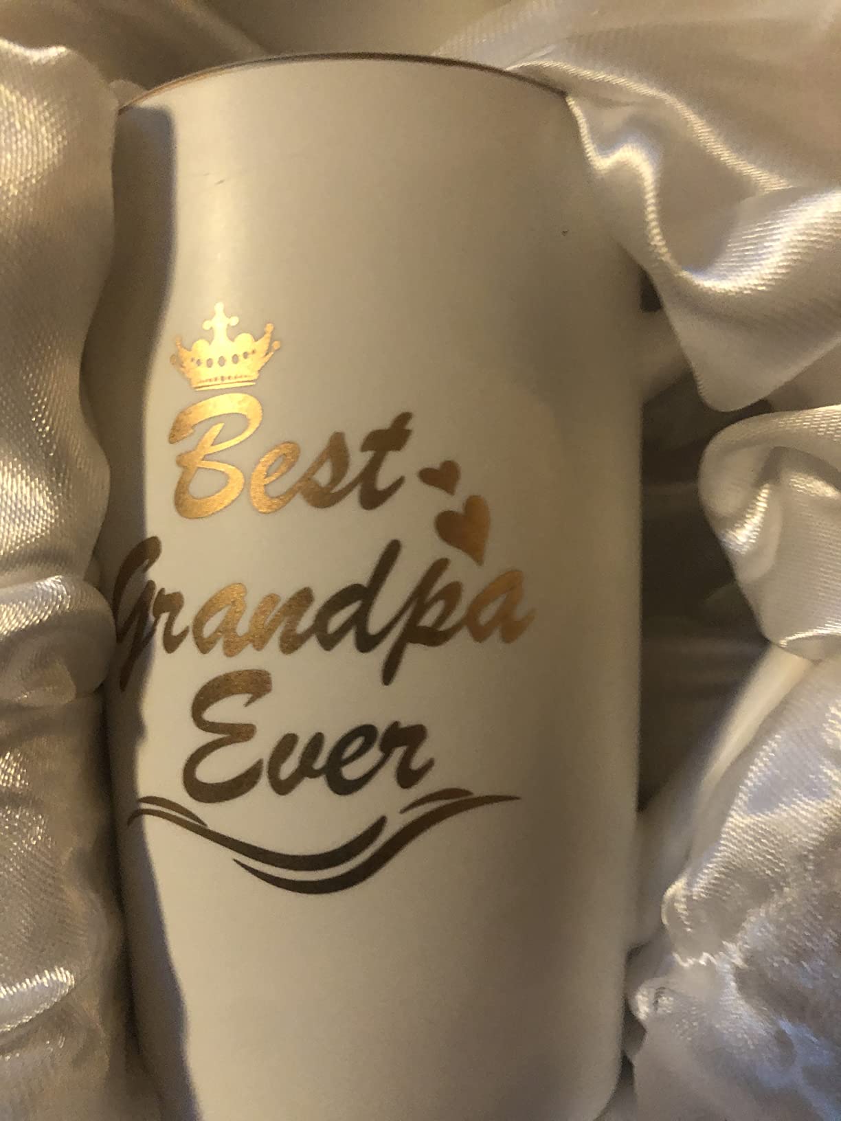 Cabtnca Grandparents Gifts, Best Grandma Grandpa Ever Mug Set, Mothers Day Christmas Gift for Grandparents Gifts for Grandma Grandpa from Granddaughter Grandkids, 14Oz Black & White customer photo 2