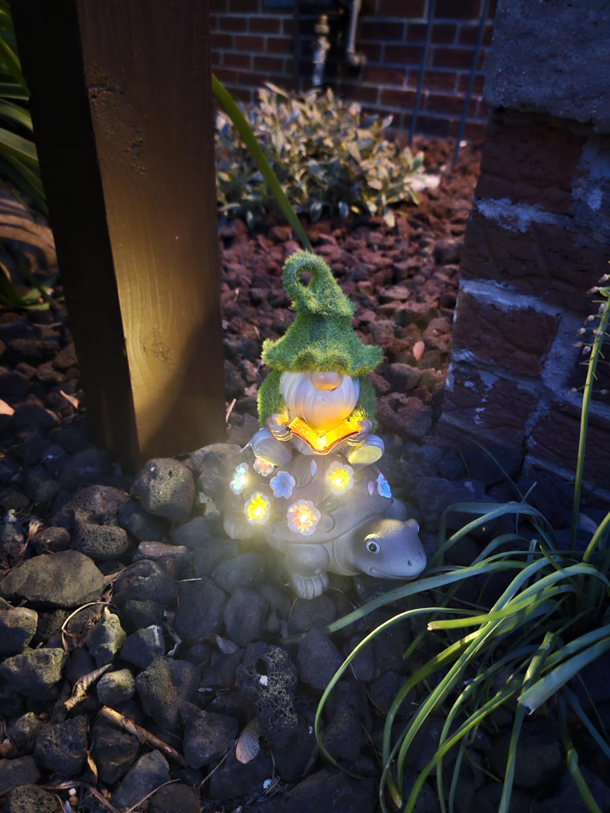 Nacome Solar Frog Riding Turtle Statue for Garden Decor | Outdoor Statues for Patio, Yard, Balcony Ornament, Turtle Gifts for Women/Mom/Grandma, Mom's Best Gift customer photo 1