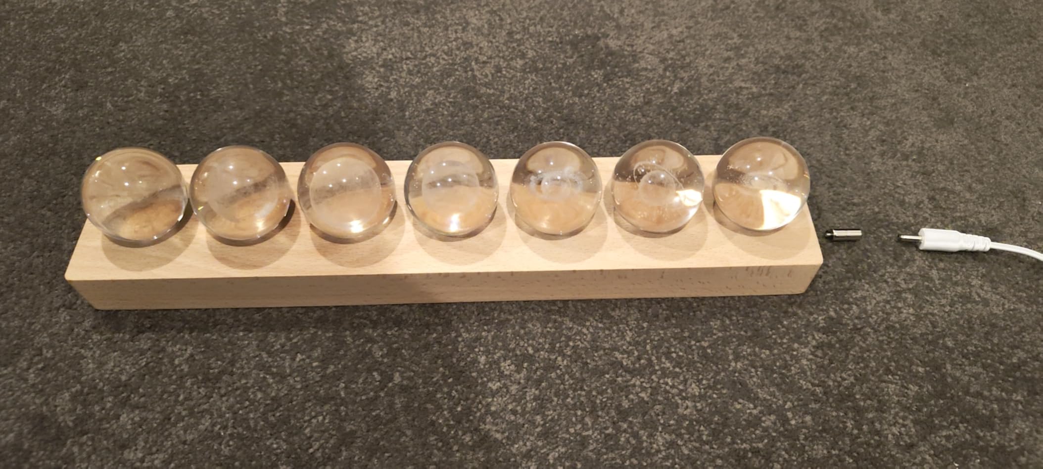 3d Crystal Ball Solar System Crystal Ball with Led Lamp Base - Best Birthday Science Gifts For Man Teacher Boy Kids Girls Men - Galaxy Jupiter Saturn Moon Earth Solar System Space Astronomy Gifts customer photo 1