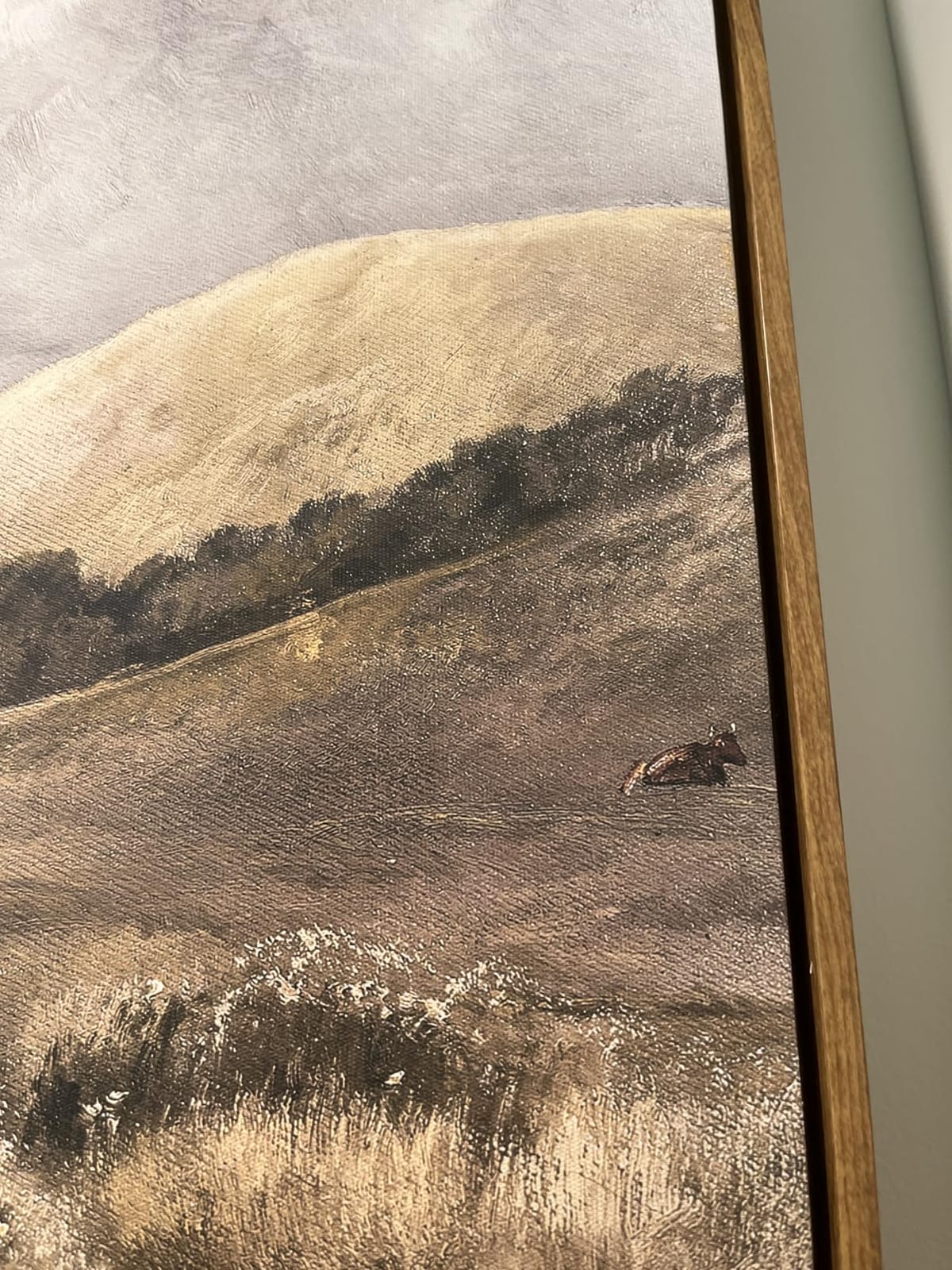 InSimSea Framed Canvas Wall Art Decor, Vintage Nature Landscape Art, Country Wilderness Painting Picture, Retro Decor for Bedroom Living Room, Office, Bathroom, Hallway, Room,12