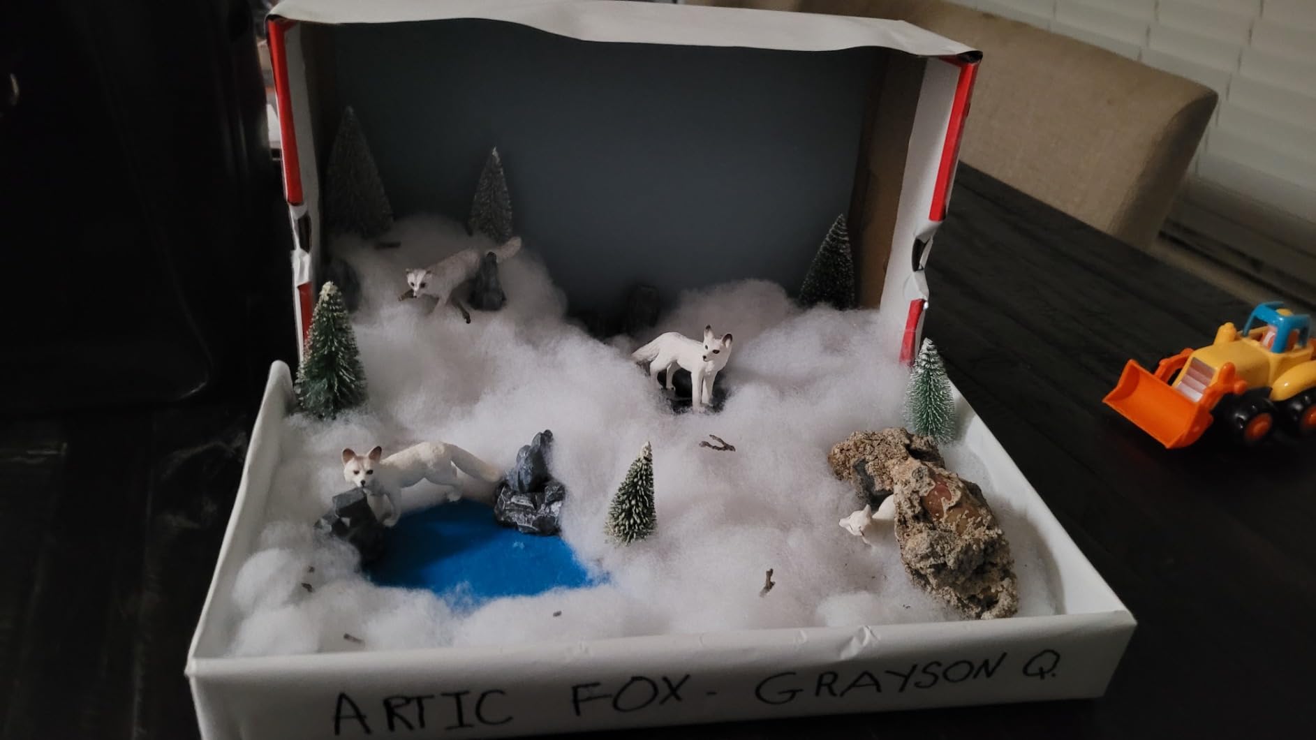Bbiamsleep 4 Pieces Arctic Fox Figurine White Fox Animal Figurines | Mini Arctic Fox Animals Diorama customer photo 2