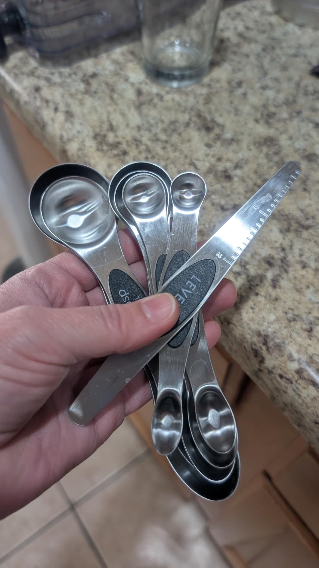 Magnetic Measuring Spoons Set Stainless Steel with Leveler-9pcs Stackable Measuring Cups for Baking-Measuring Cups and Spoon Set Kitchen Gadgets Apartment Essentials Fits in Spice Jars customer photo 2