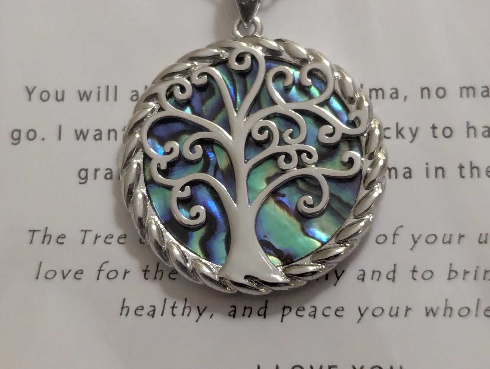 SmileBelle Tree of Life Necklace - Handmade Birthday Gift for Mom Grandma, Bonus Mom Gifts from Daughter, Ideal Gifts for Stepmom customer photo 2