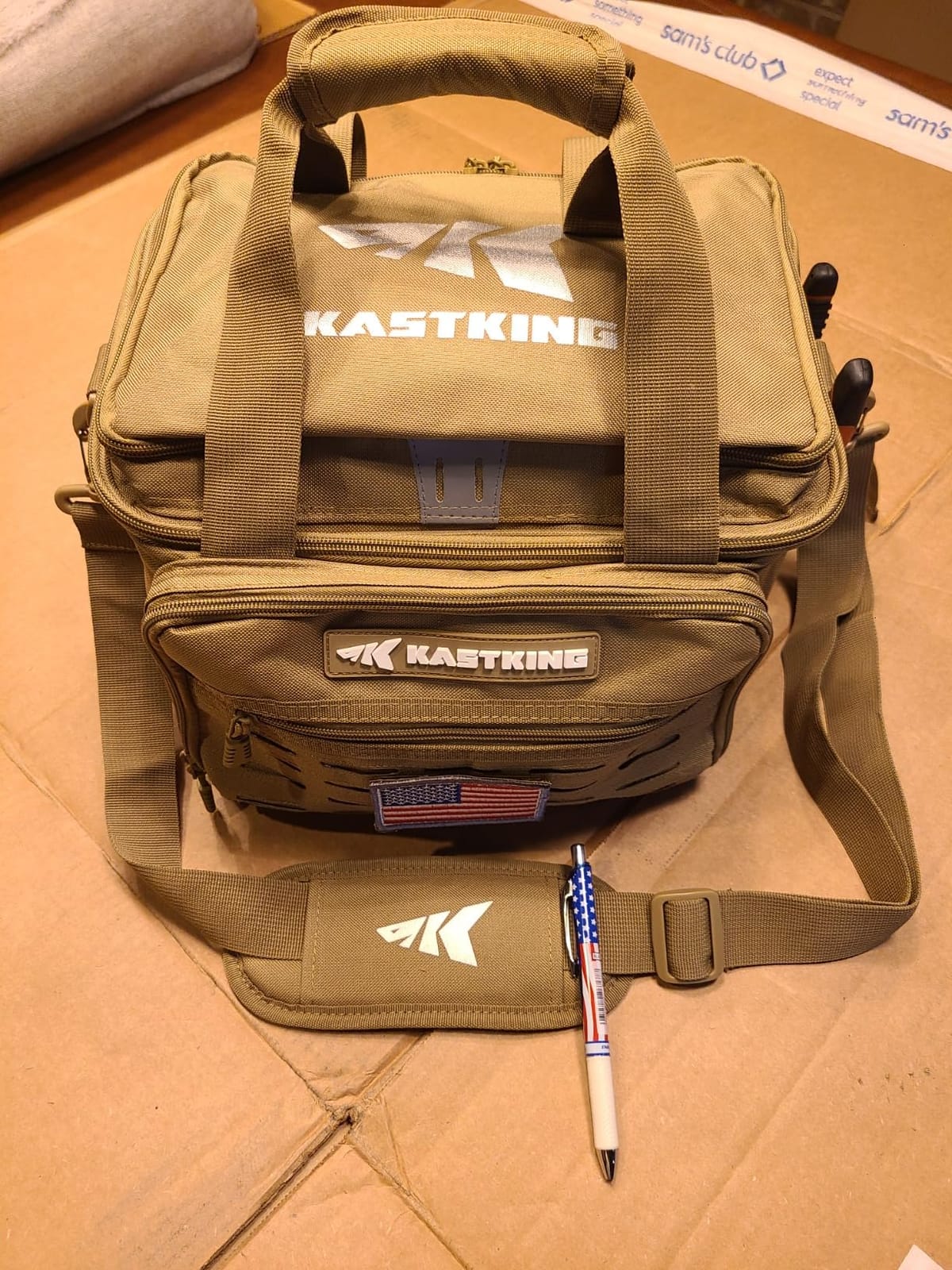 KastKing KarryAll Fishing Tackle Bag, Saltwater & Freshwater Gear Storage | Water-Resistant Material, Padded Shoulder Strap, Fishing Gear Storage, Large Capacity customer photo 2