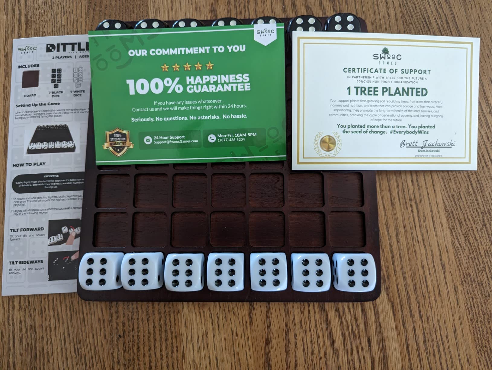 Dittle Dice Battle | 2 Player Dice Games for Adults | Adult Board Games for 2 Players | Best Two Player Game for Adults | Two Person Wooden Coffee Table Fun | Bar Game for Adult Indoor Tabletop customer photo 2