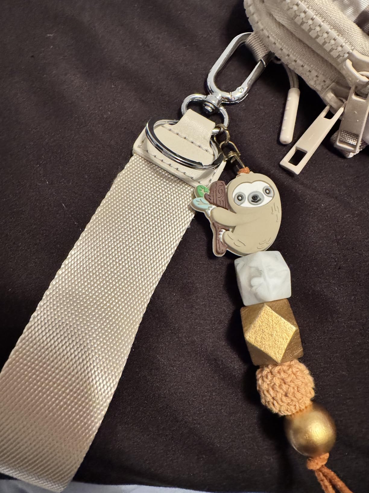 Sloth Gifts for Women - Bead Charm Cute Keychain Backpack Tassel Accessories Bag Charm for Sloth Lovers customer photo 1