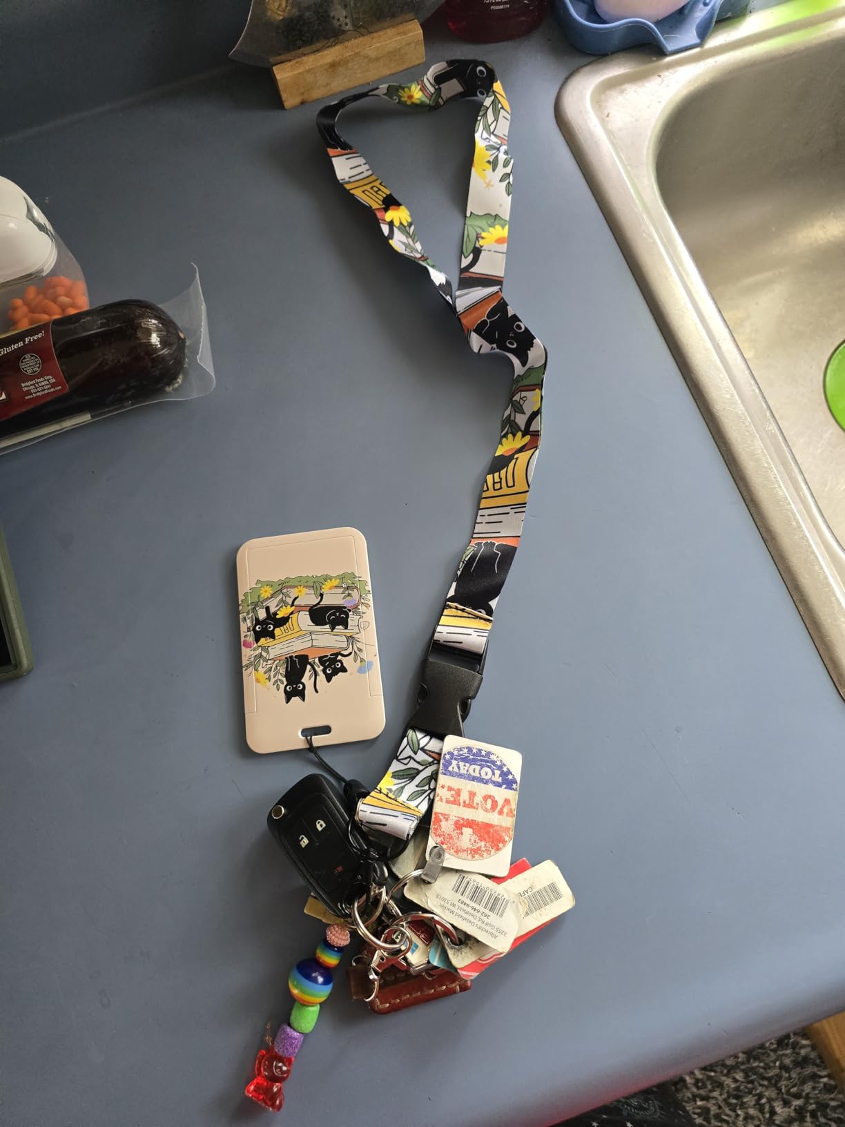 Id Badge Holder with Lanyard Retractable Badge Reel - Office TV Show Merchandise Fun Gift customer photo 1