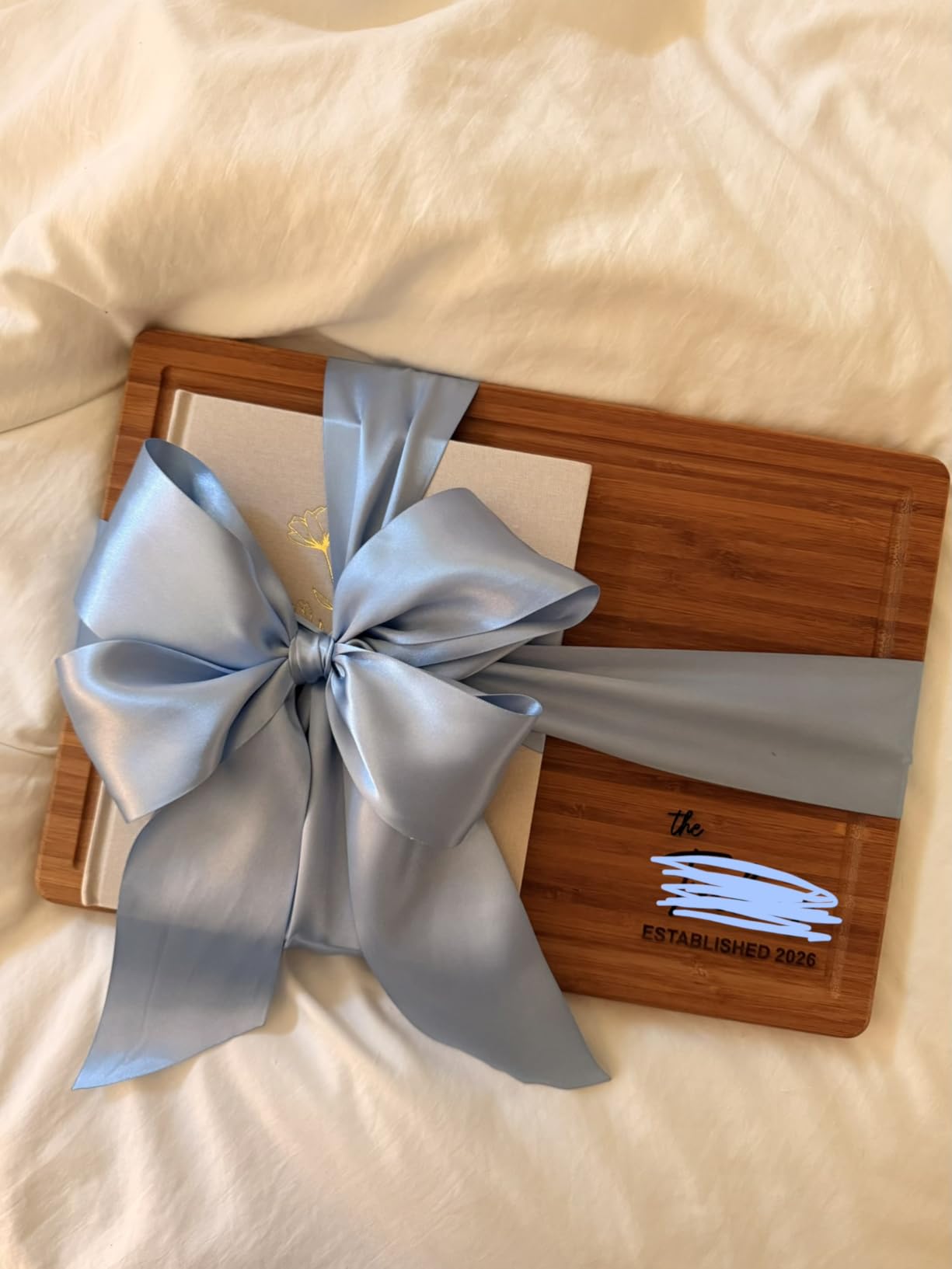 Personalized Cutting Board, Custom Bamboo Engraved Charcuterie Boards - Best Present for Wedding, Bridal Shower, Engagement, Anniversary, Housewarming, Gift Idea for Couples Bride, Parent, Family customer photo 2
