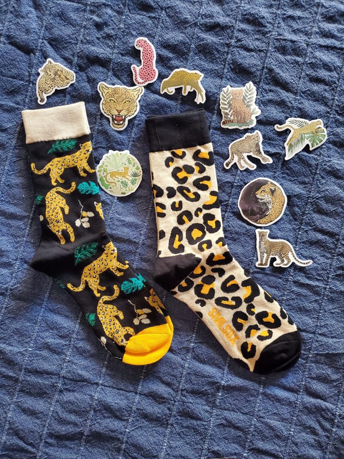2 Pairs Cartoon Animal Crew Socks Fun Cotton Mid Calf Socks for Women customer photo 2