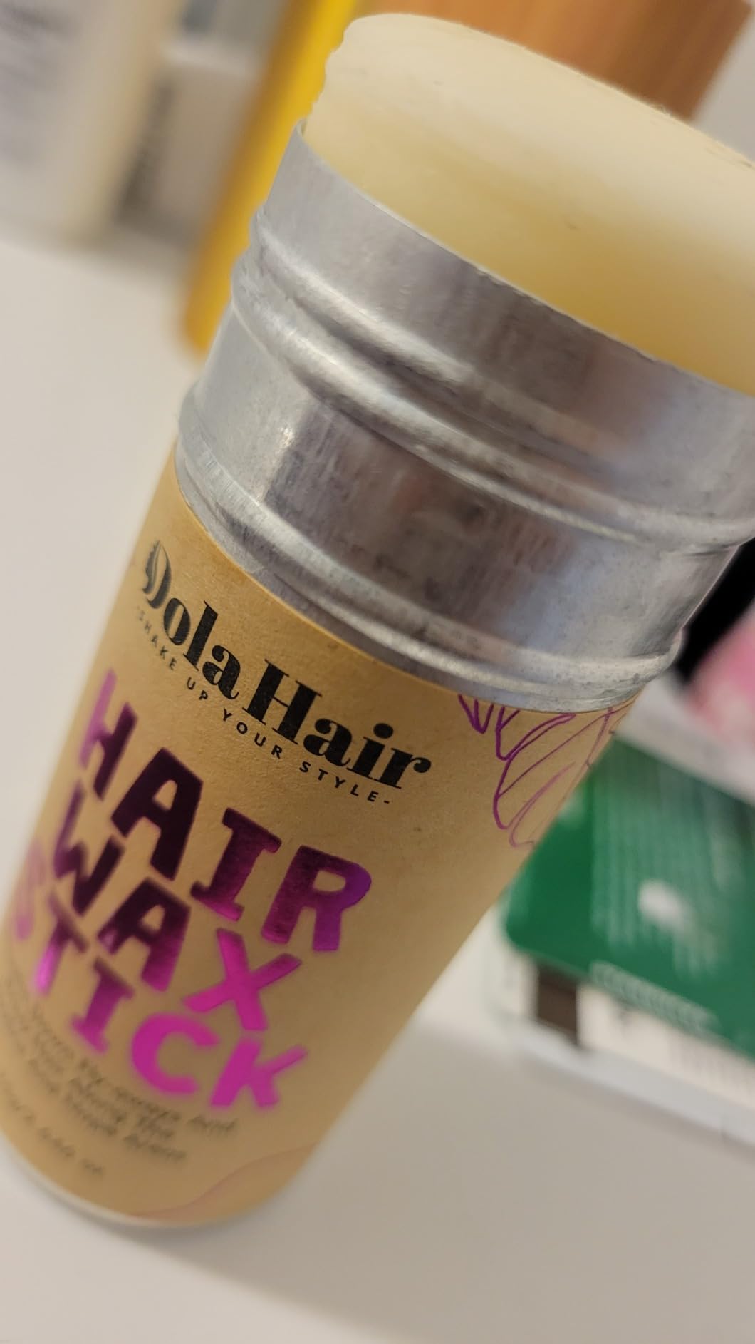 Dolahair Hair Wax Stick - Flyaway Control Styling Pomade for Kids, Women customer photo 2